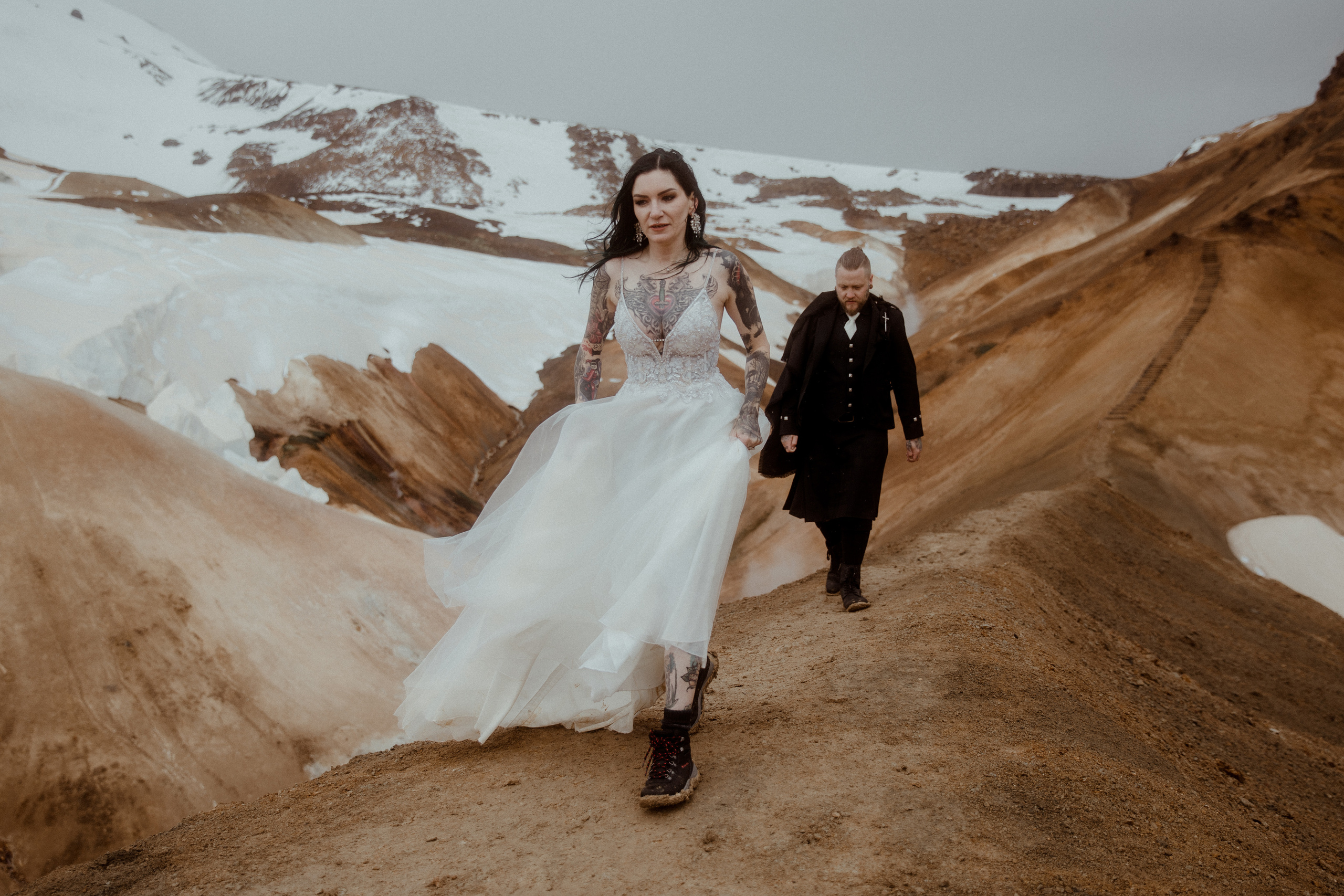 Wedding in Iceland’s Highlands. Iceland elopement photographer & videographer
