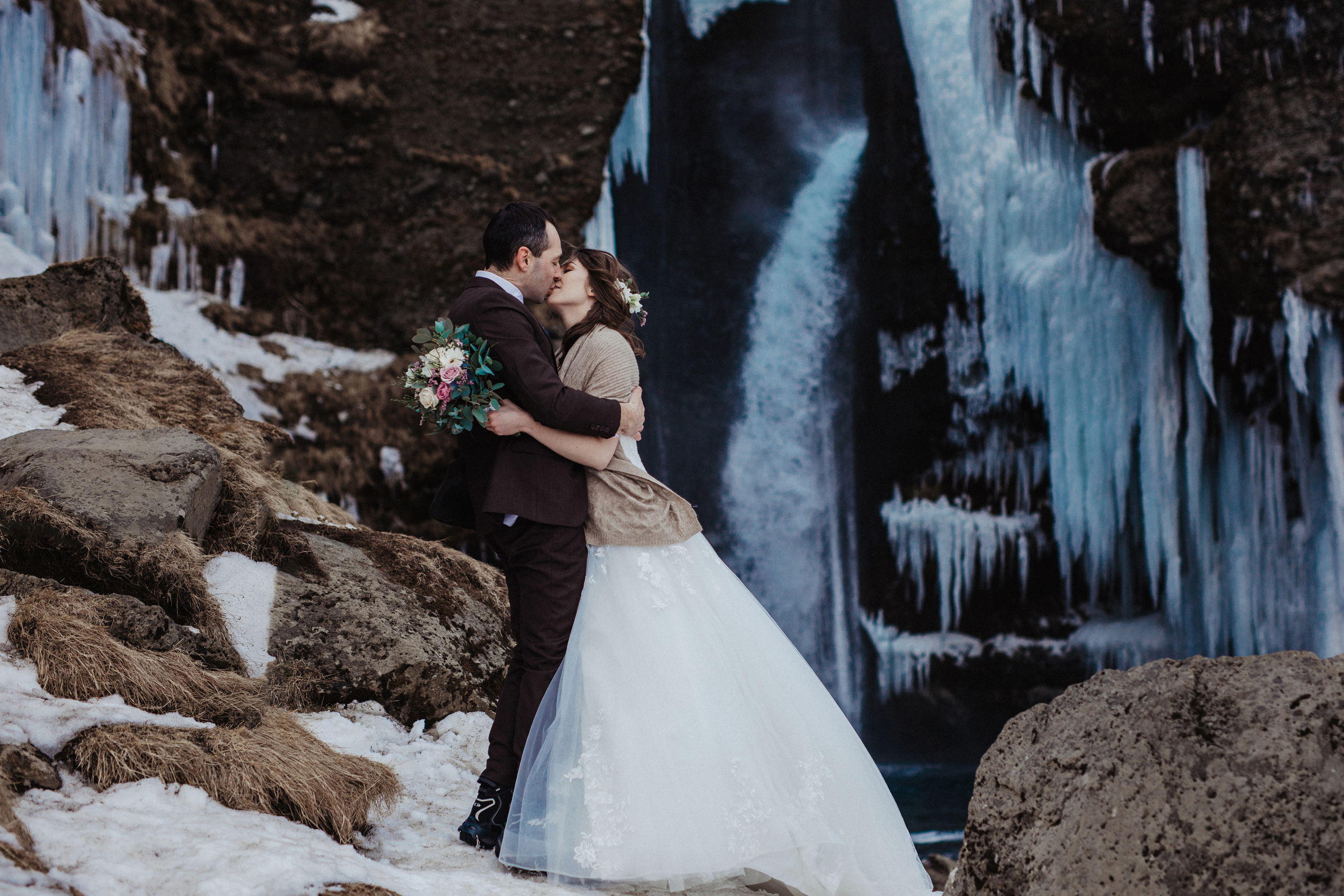 Winter Wedding in Iceland. Iceland elopement photographer & videographer