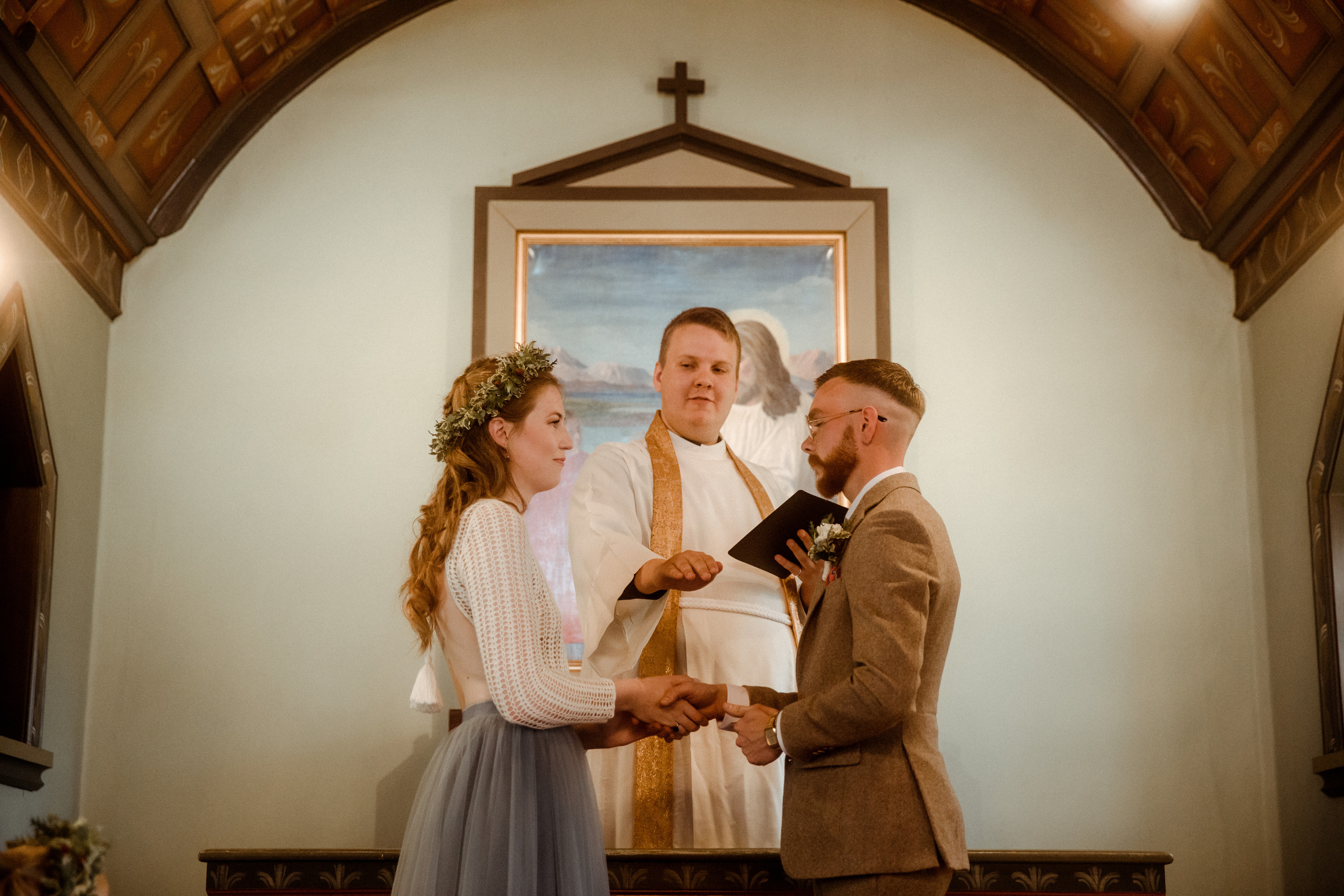 Iceland Secret Waterfall Elopement. Iceland elopement photographer & videographer