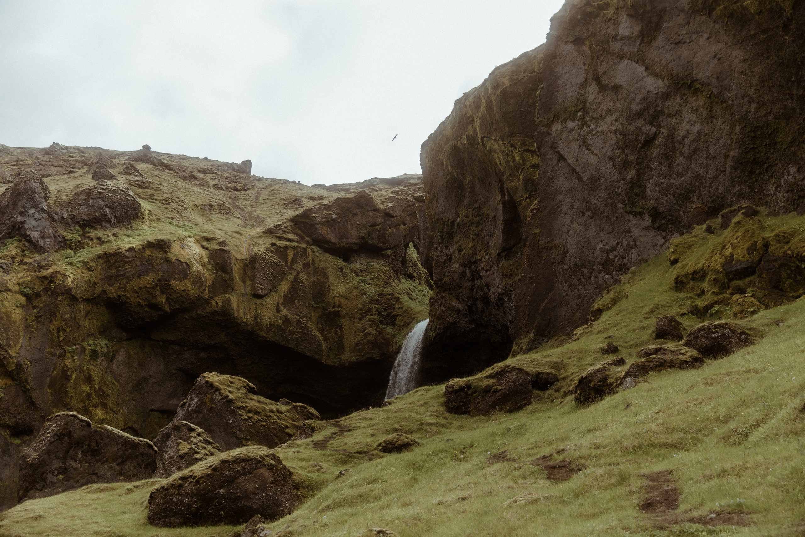 Iceland Secret Waterfall Elopement. Iceland elopement photographer & videographer