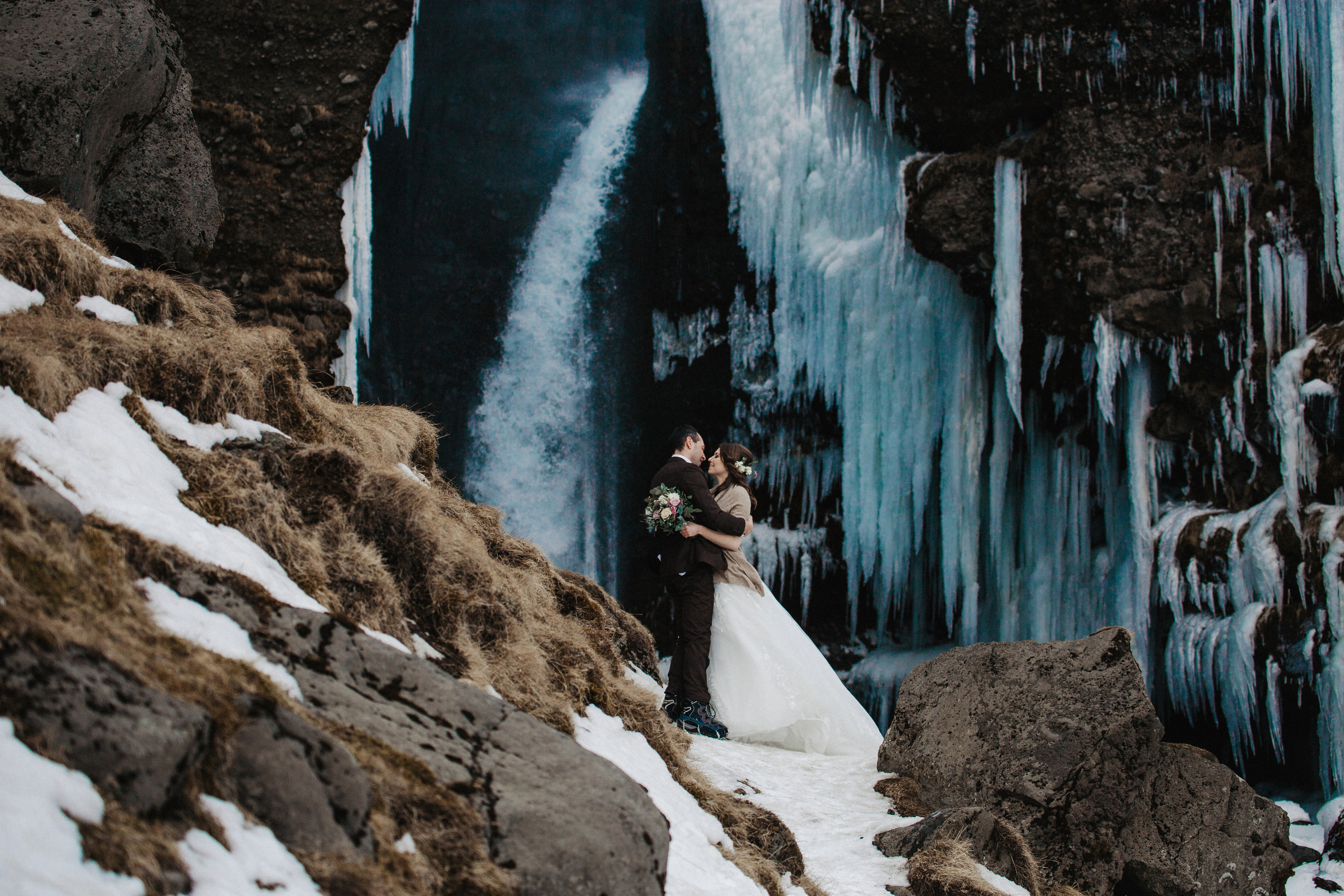 Winter Wedding in Iceland. Iceland elopement photographer & videographer