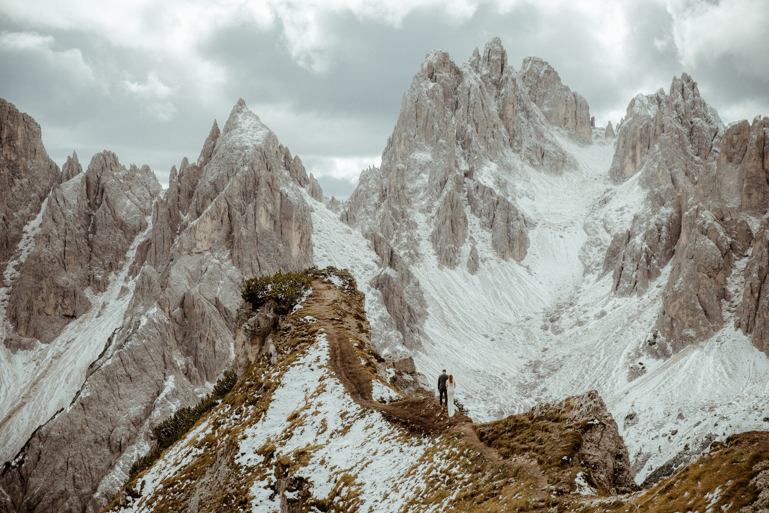 Italian Elopement in the Dolomites. Iceland elopement photographer & videographer
