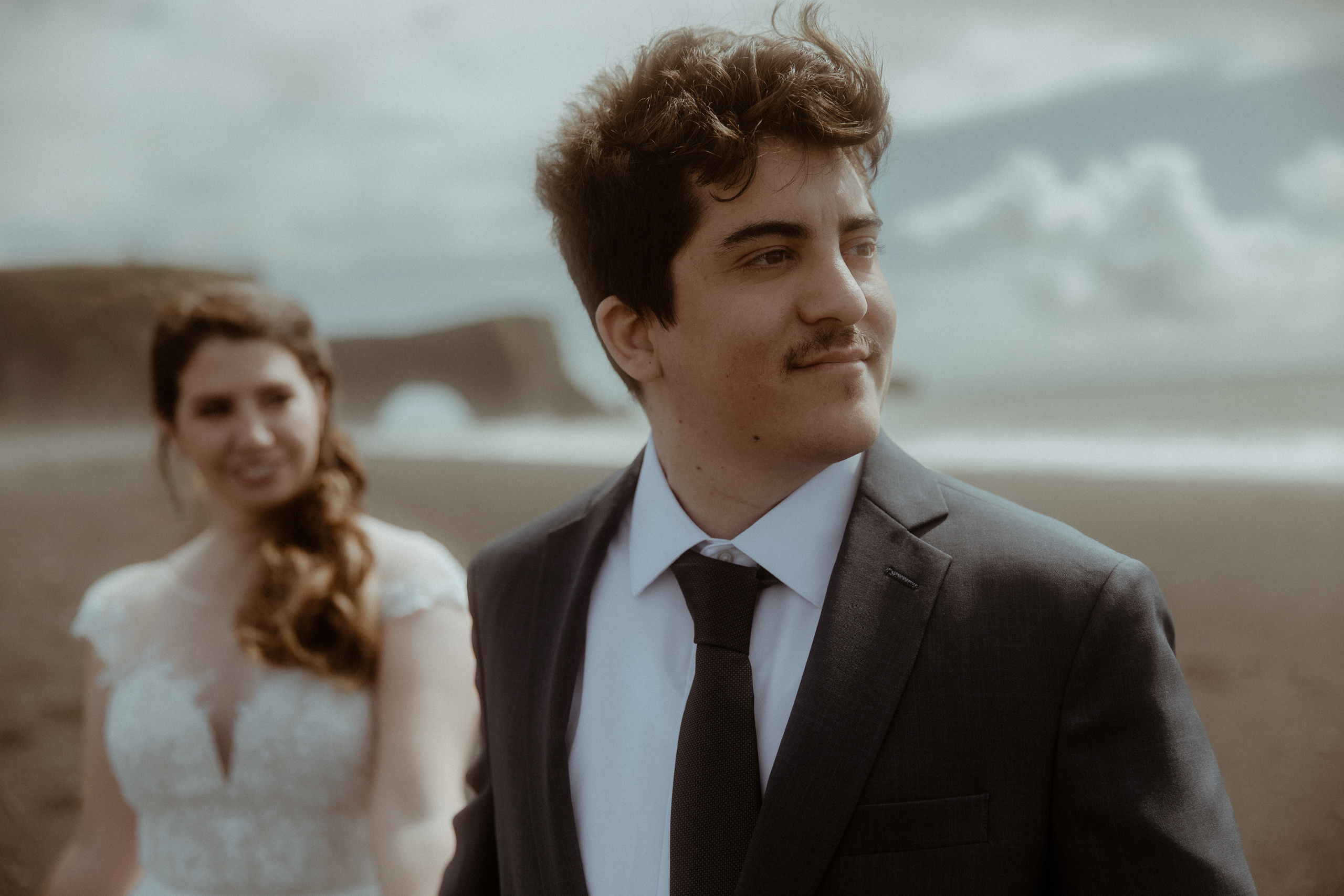 Private Black Sand Beach Elopement. Iceland elopement photographer & videographer