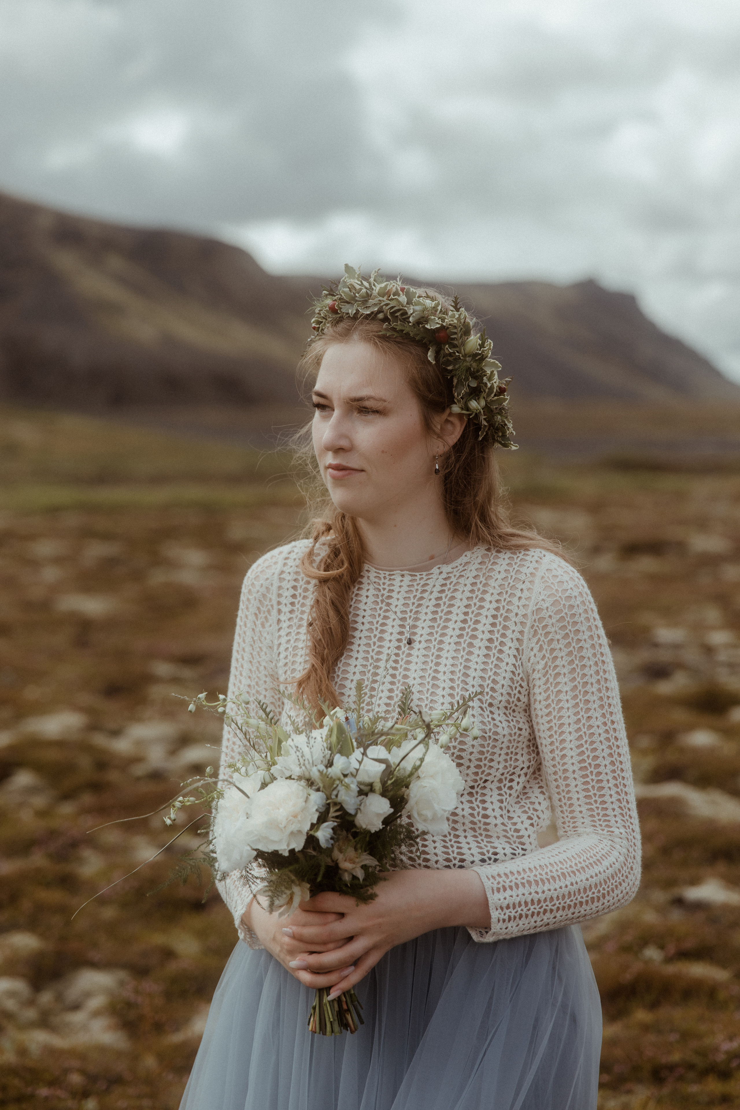 Iceland Secret Waterfall Elopement. Iceland elopement photographer & videographer