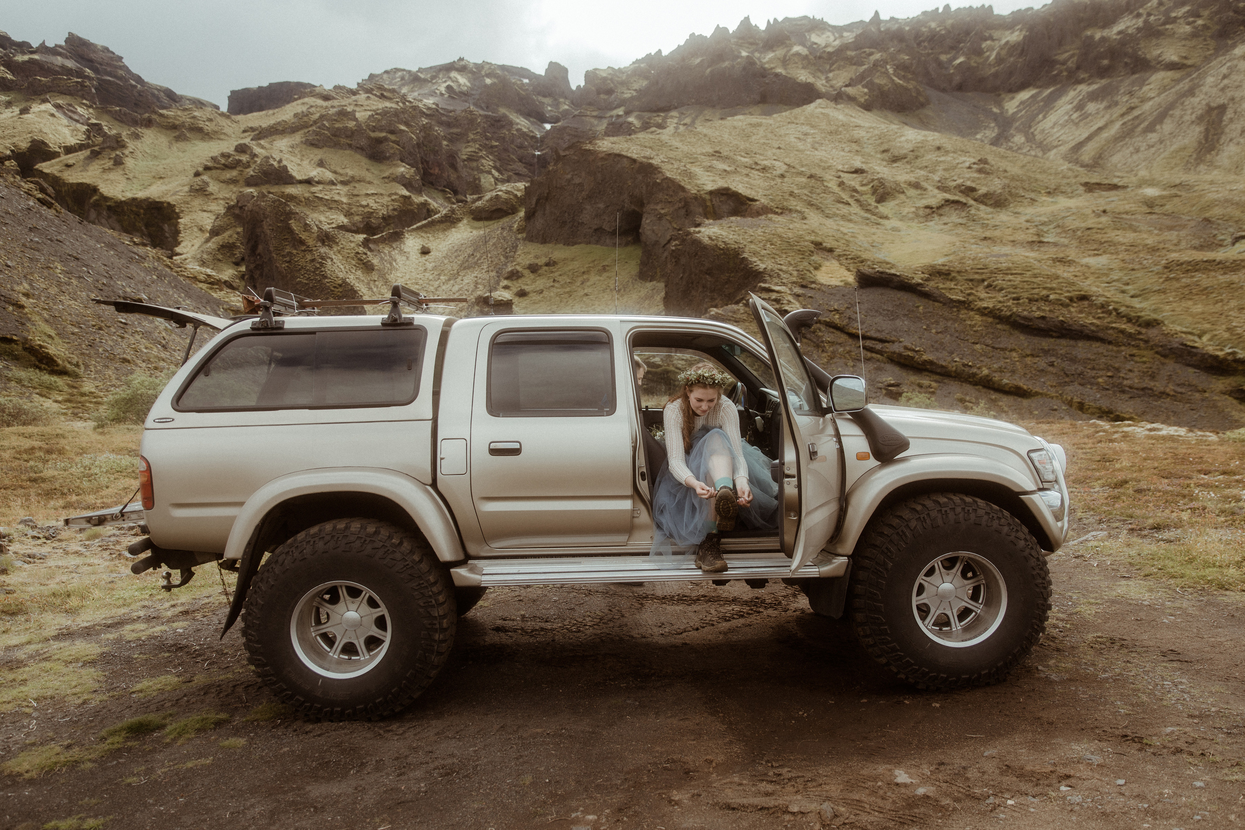 Iceland Secret Waterfall Elopement. Iceland elopement photographer & videographer