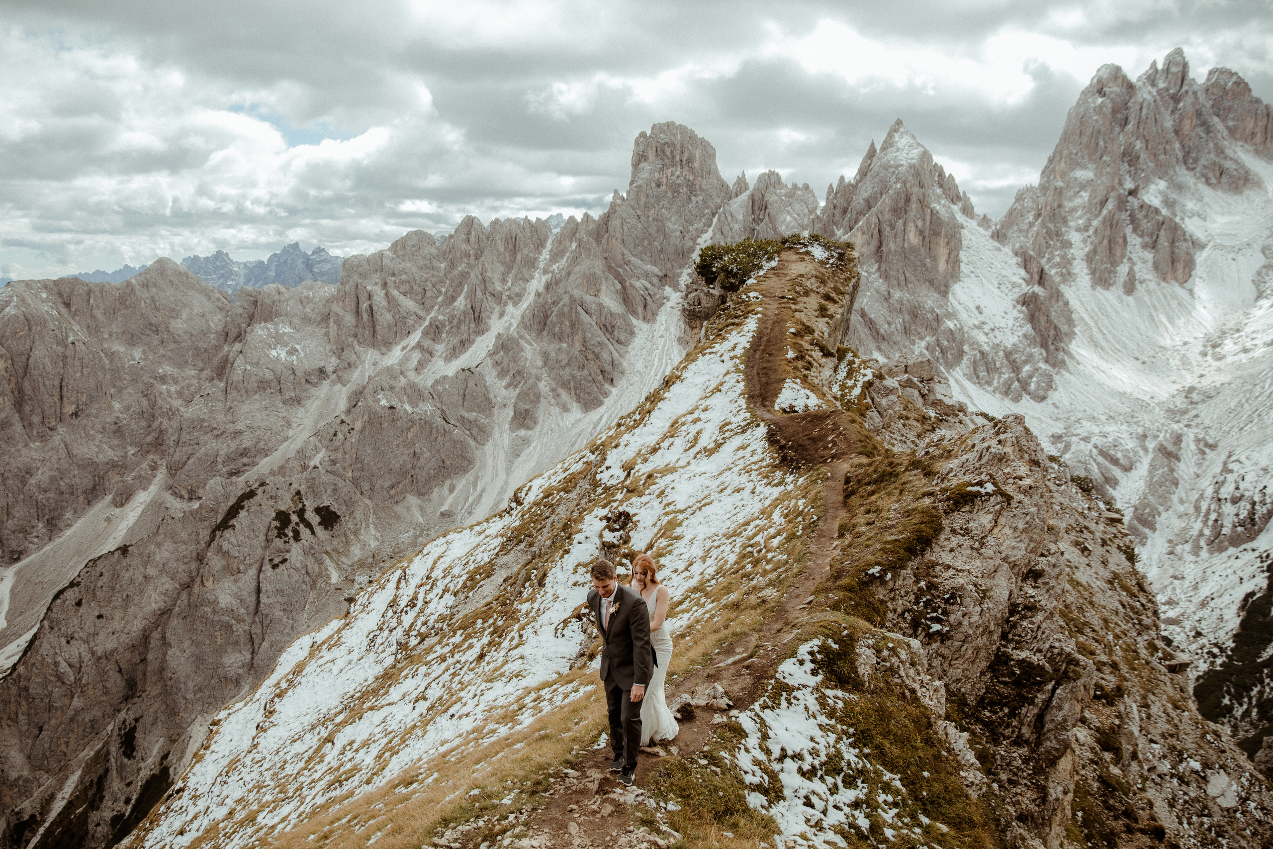 Italian Elopement in the Dolomites. Iceland elopement photographer & videographer