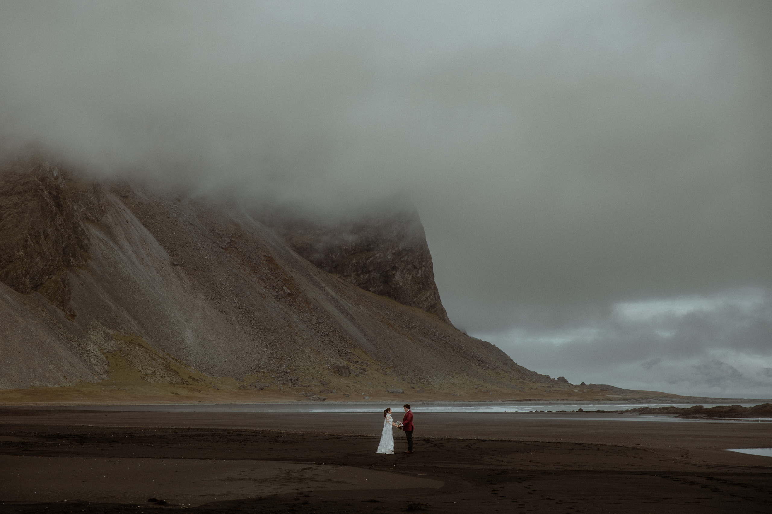 Secret hiking Elopement in Iceland. Iceland elopement photographer & videographer
