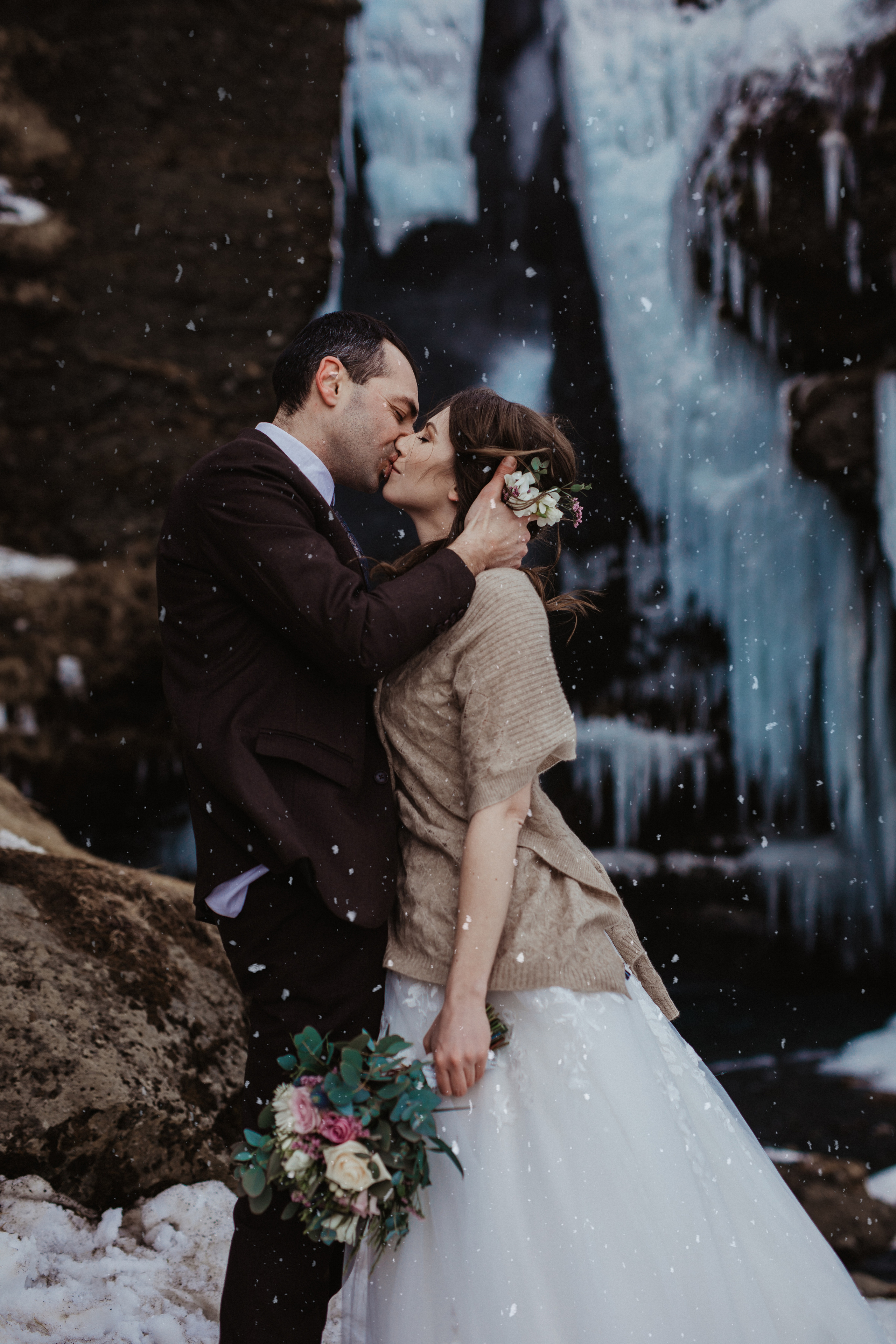 Winter Wedding in Iceland. Iceland elopement photographer & videographer
