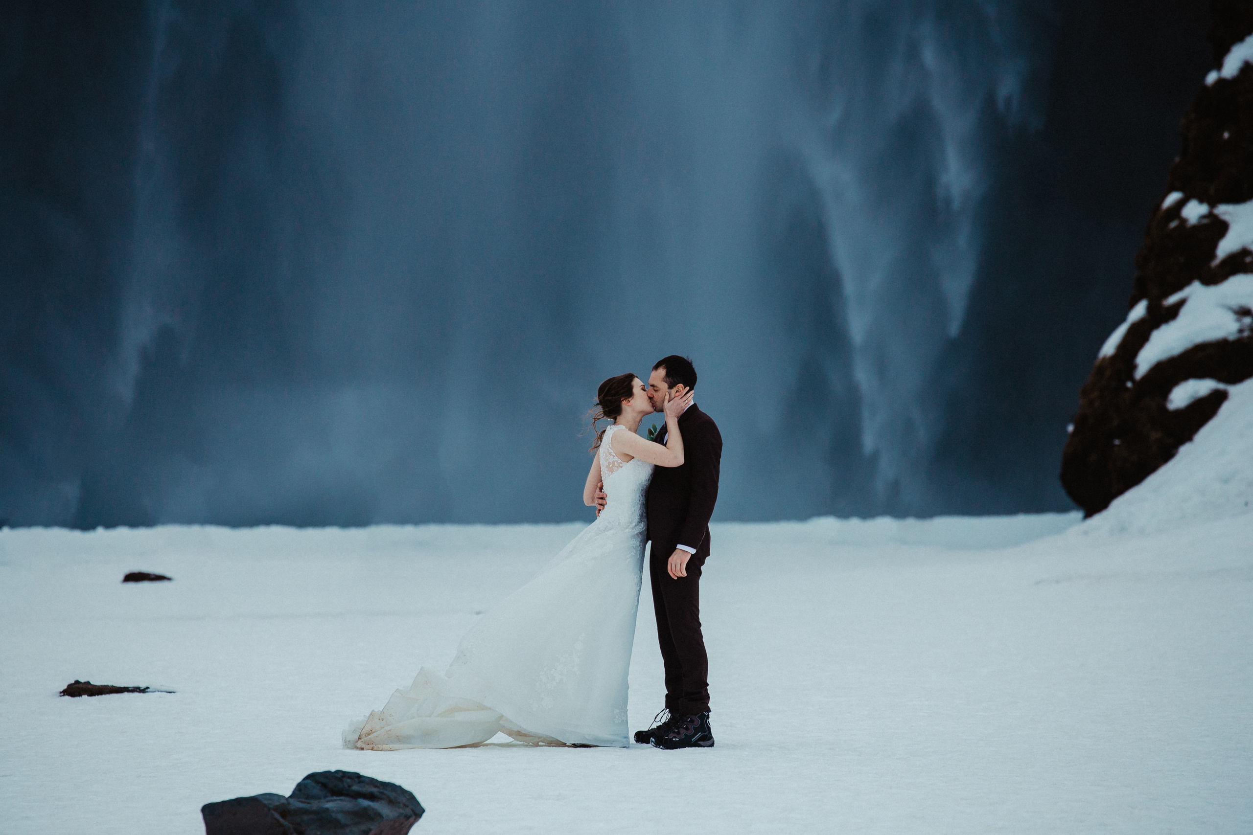 Winter Wedding in Iceland. Iceland elopement photographer & videographer