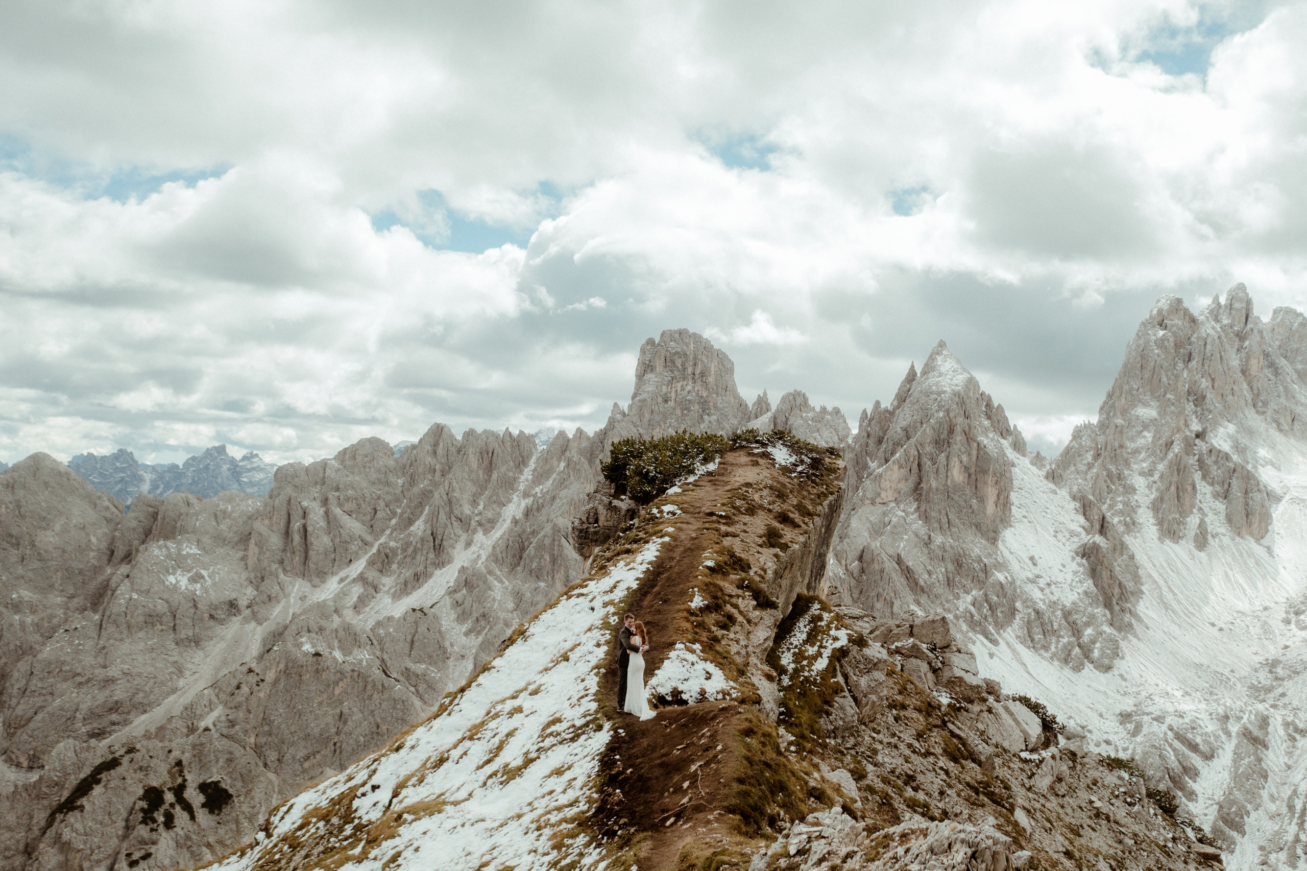 Italian Elopement in the Dolomites. Iceland elopement photographer & videographer