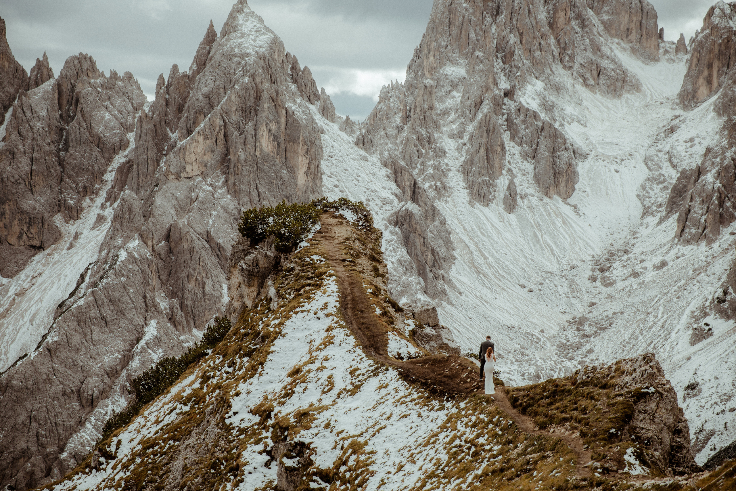Italian Elopement in the Dolomites. Iceland elopement photographer & videographer