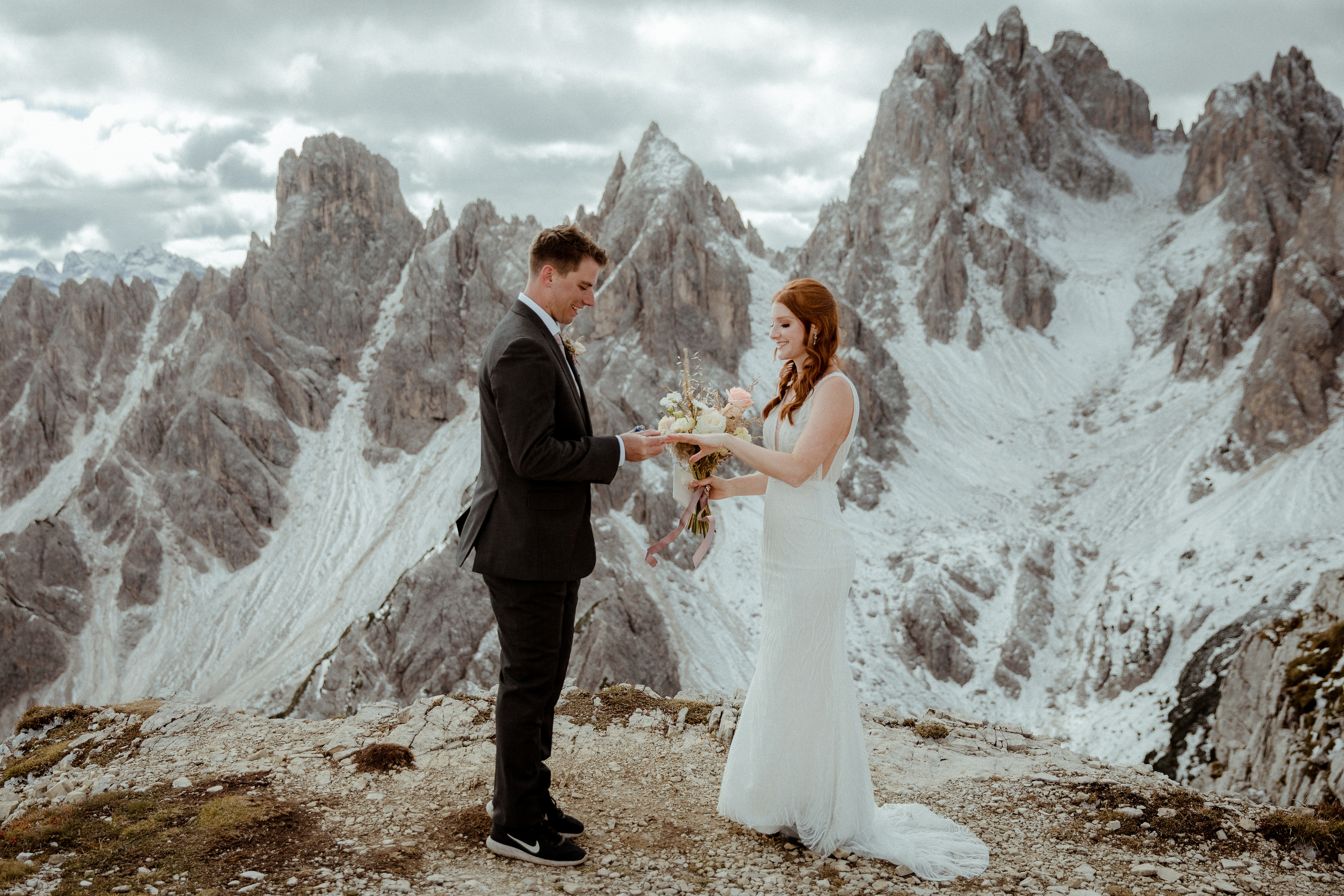 Italian Elopement in the Dolomites. Iceland elopement photographer & videographer