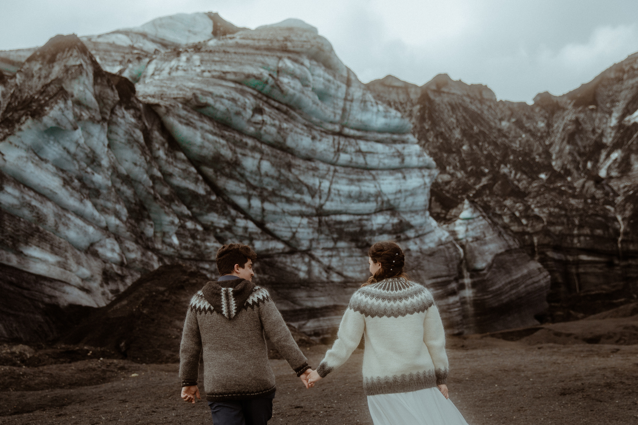 Private Black Sand Beach Elopement. Iceland elopement photographer & videographer