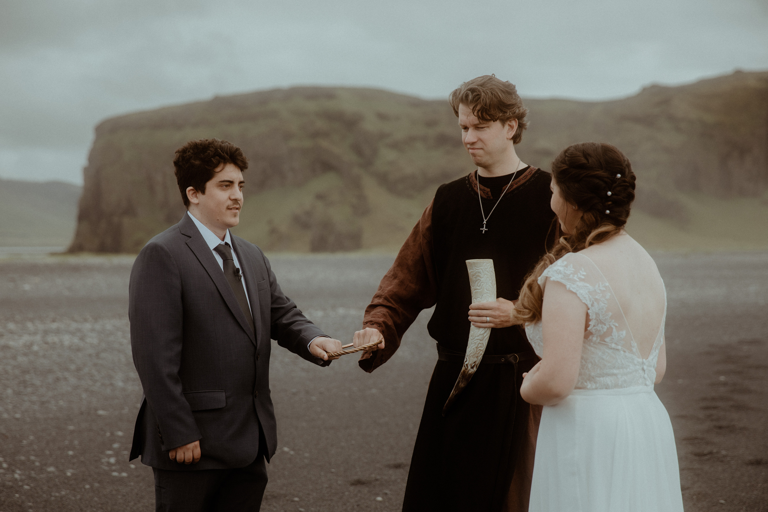 Private Black Sand Beach Elopement. Iceland elopement photographer & videographer
