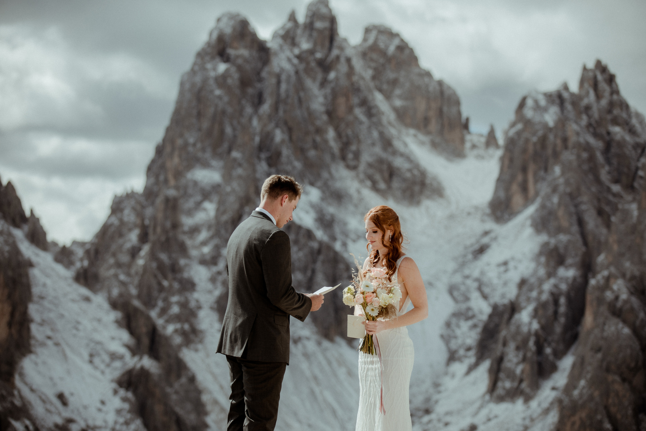 Italian Elopement in the Dolomites. Iceland elopement photographer & videographer