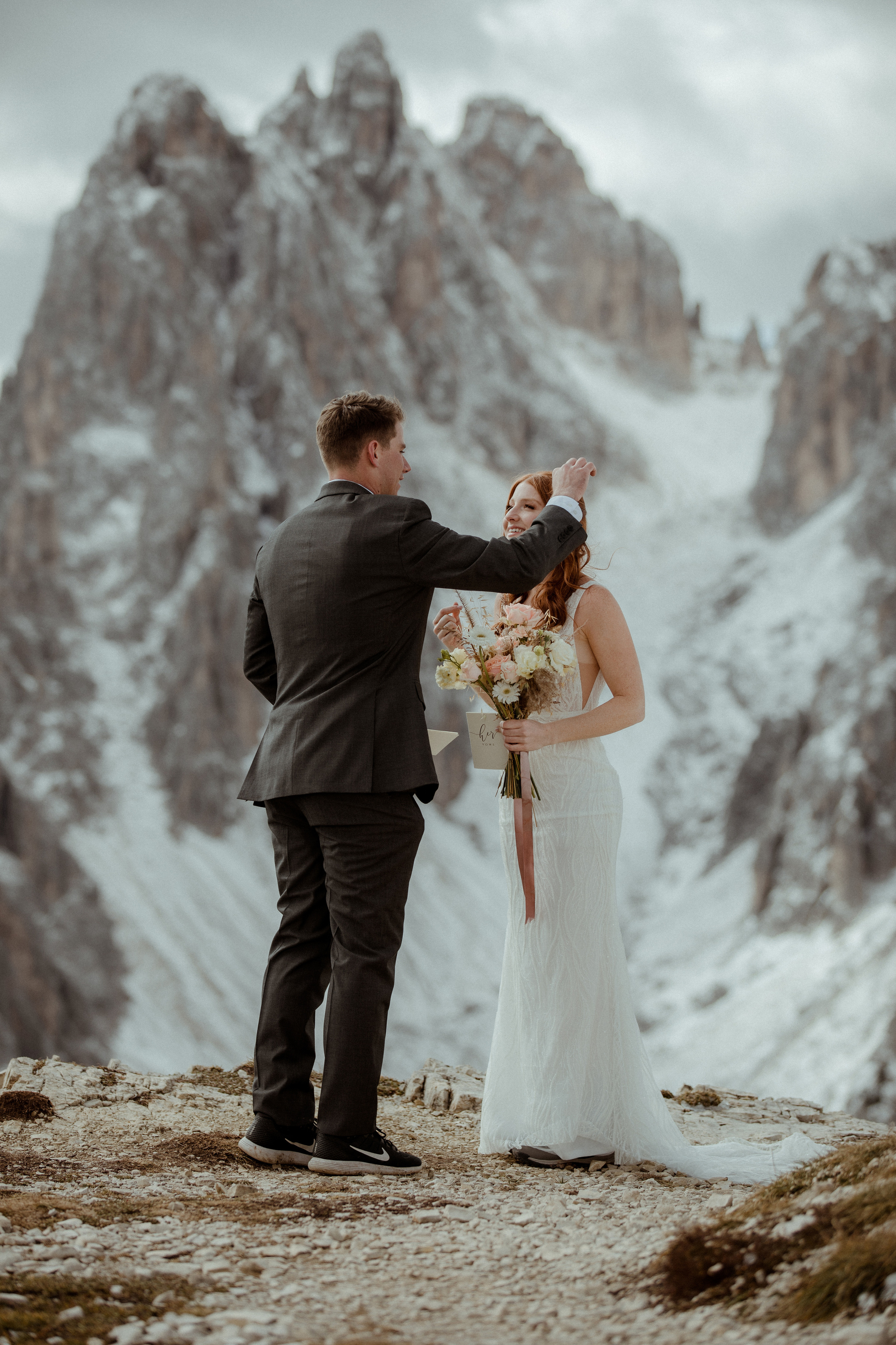 Italian Elopement in the Dolomites. Iceland elopement photographer & videographer
