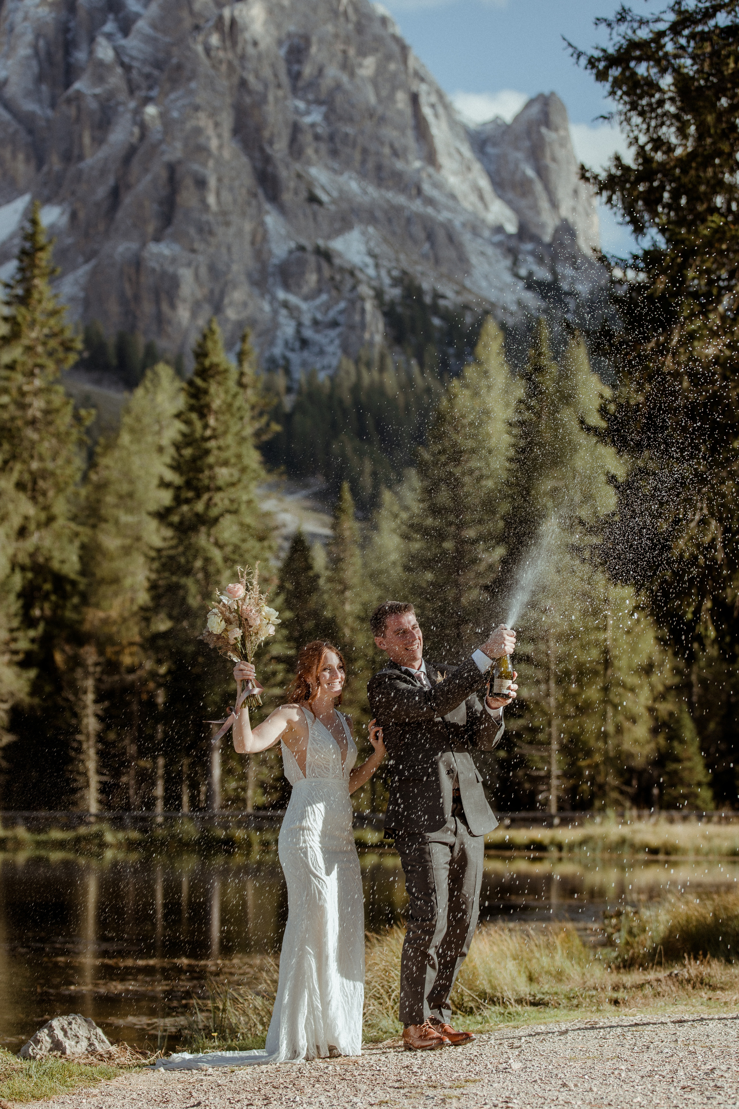 Italian Elopement in the Dolomites. Iceland elopement photographer & videographer