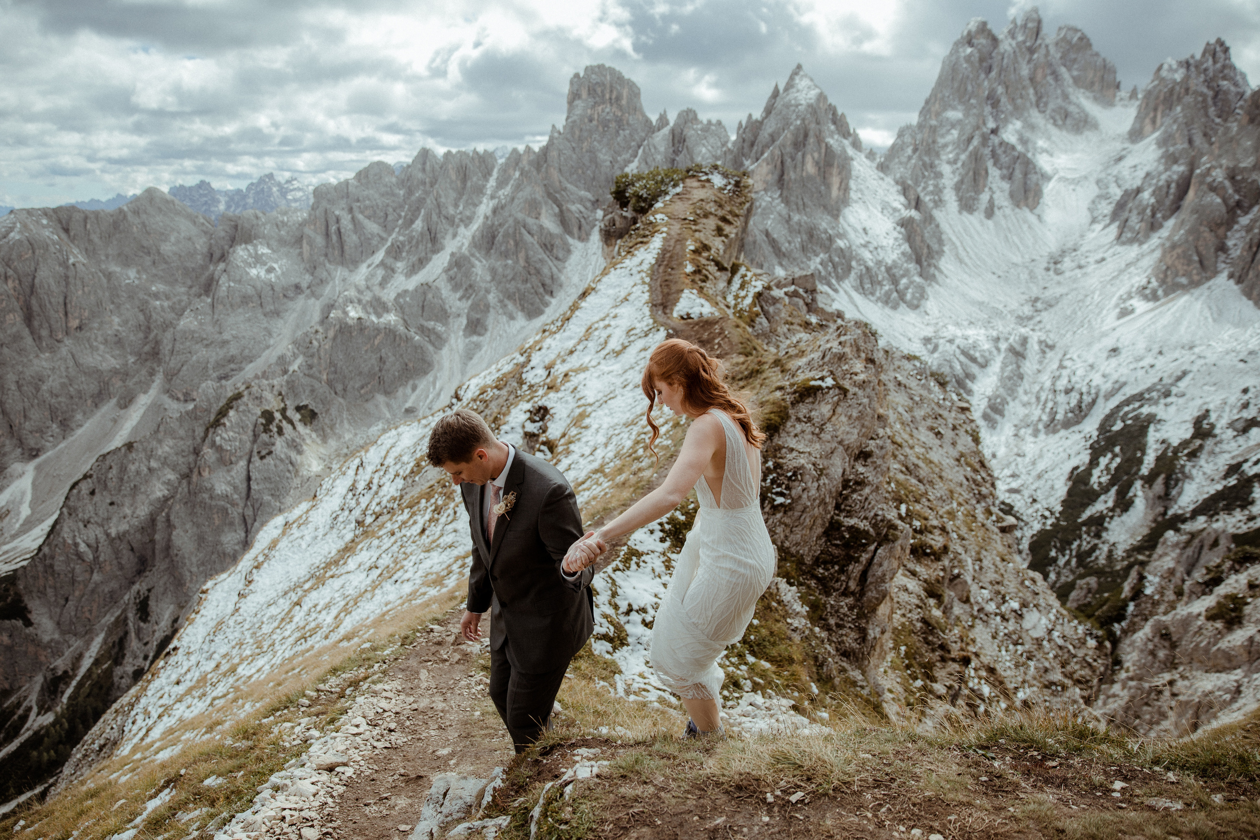 Italian Elopement in the Dolomites. Iceland elopement photographer & videographer