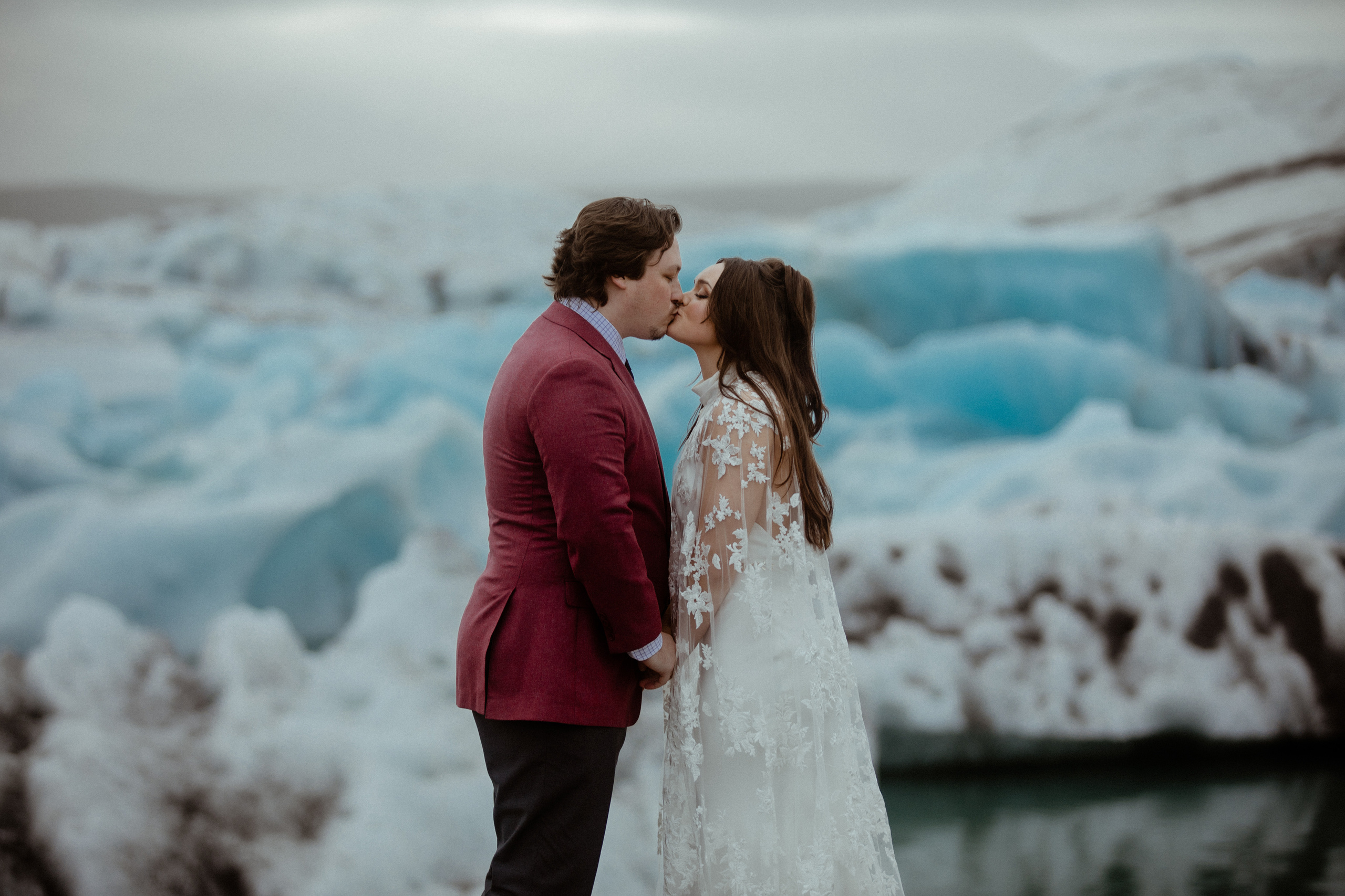 Secret hiking Elopement in Iceland. Iceland elopement photographer & videographer