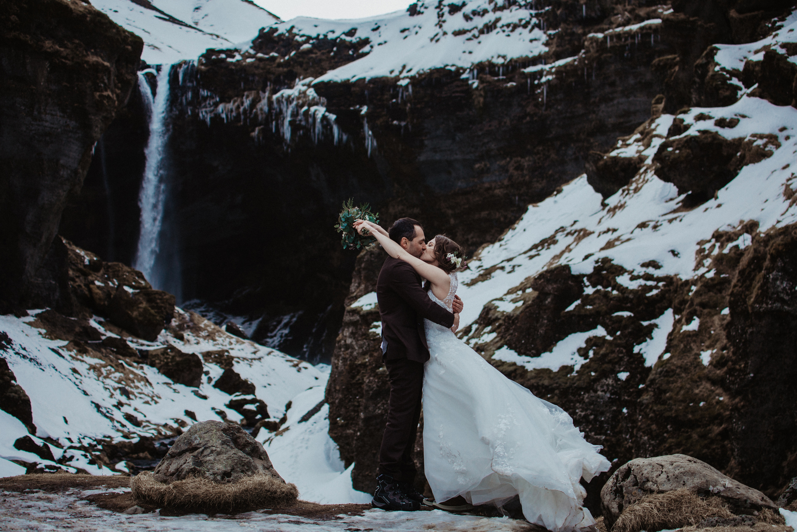 Winter Wedding in Iceland. Iceland elopement photographer & videographer
