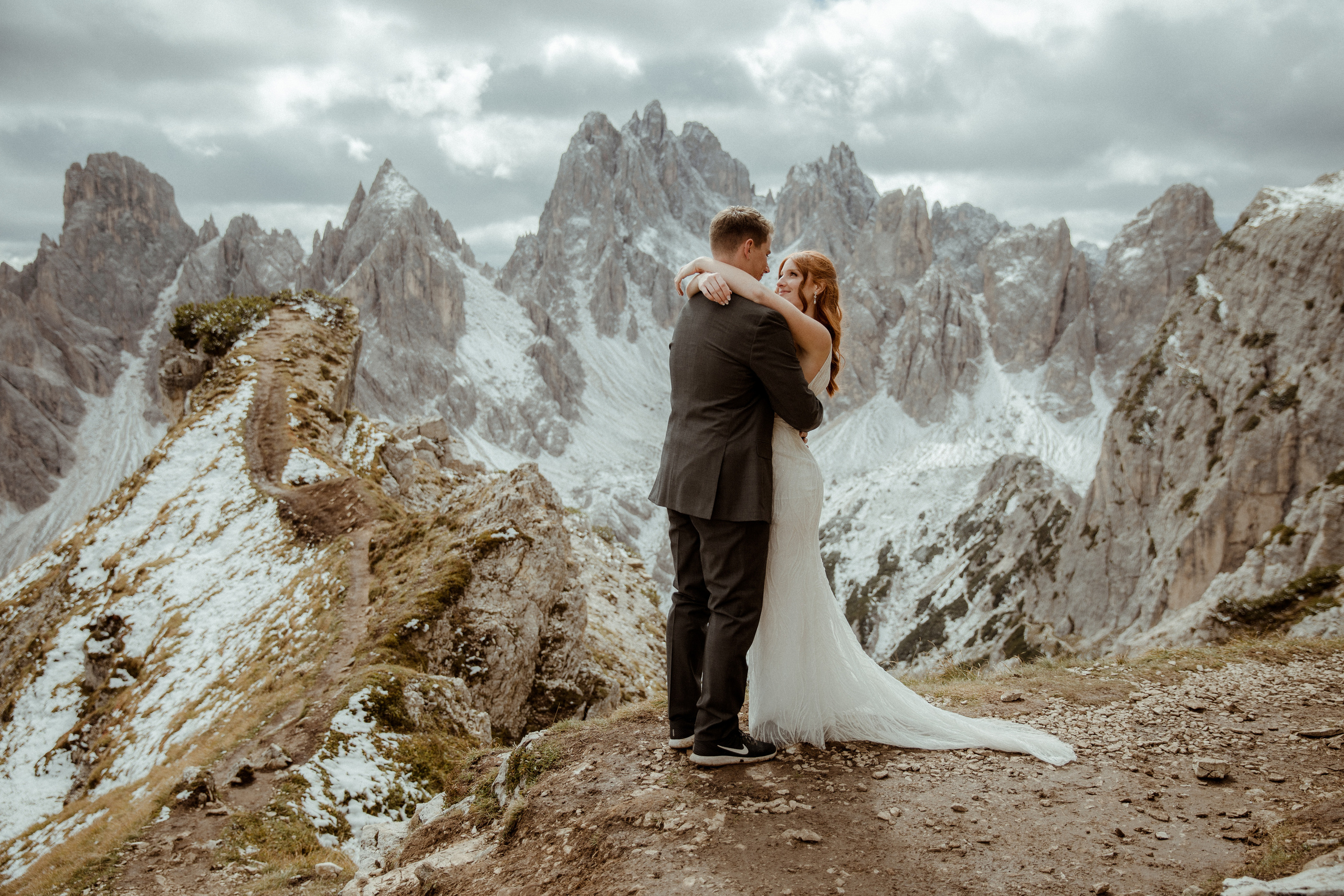 Italian Elopement in the Dolomites. Iceland elopement photographer & videographer