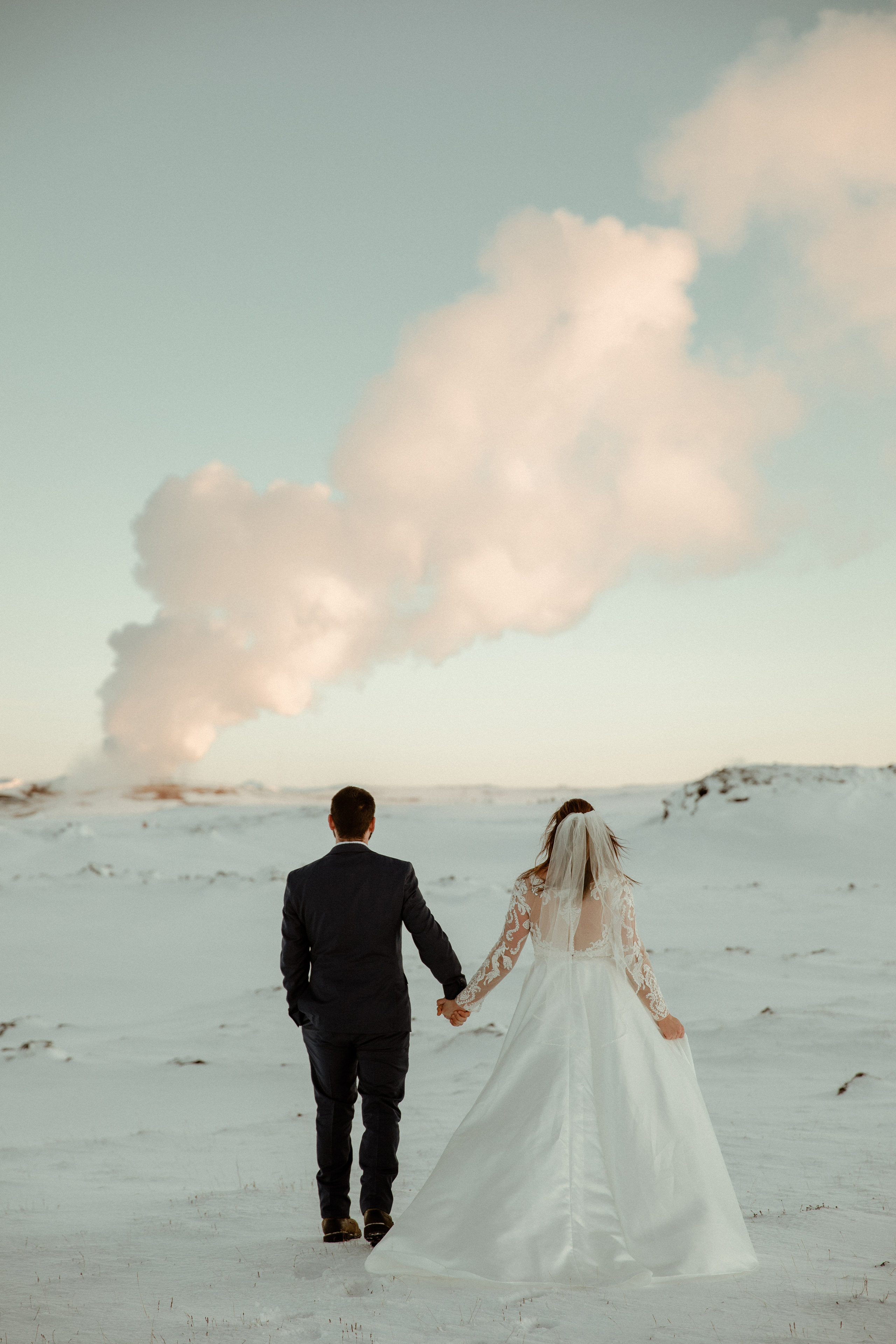 Golden Hour Elopement in Iceland. Iceland elopement photographer & videographer