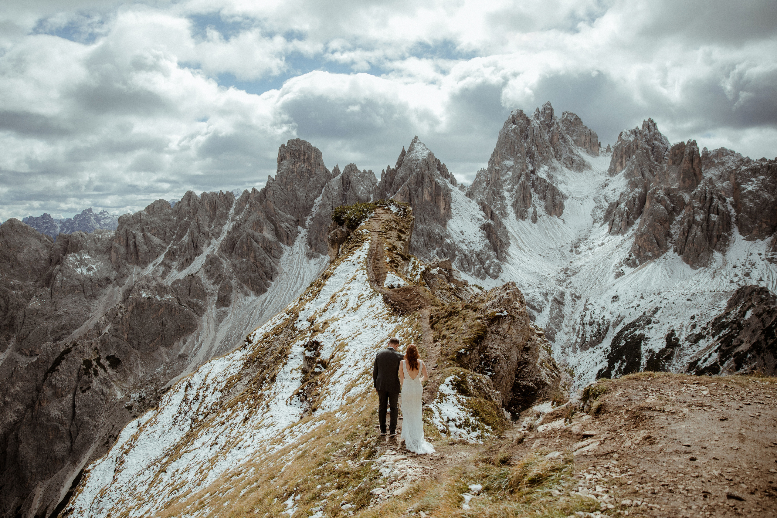 Italian Elopement in the Dolomites. Iceland elopement photographer & videographer