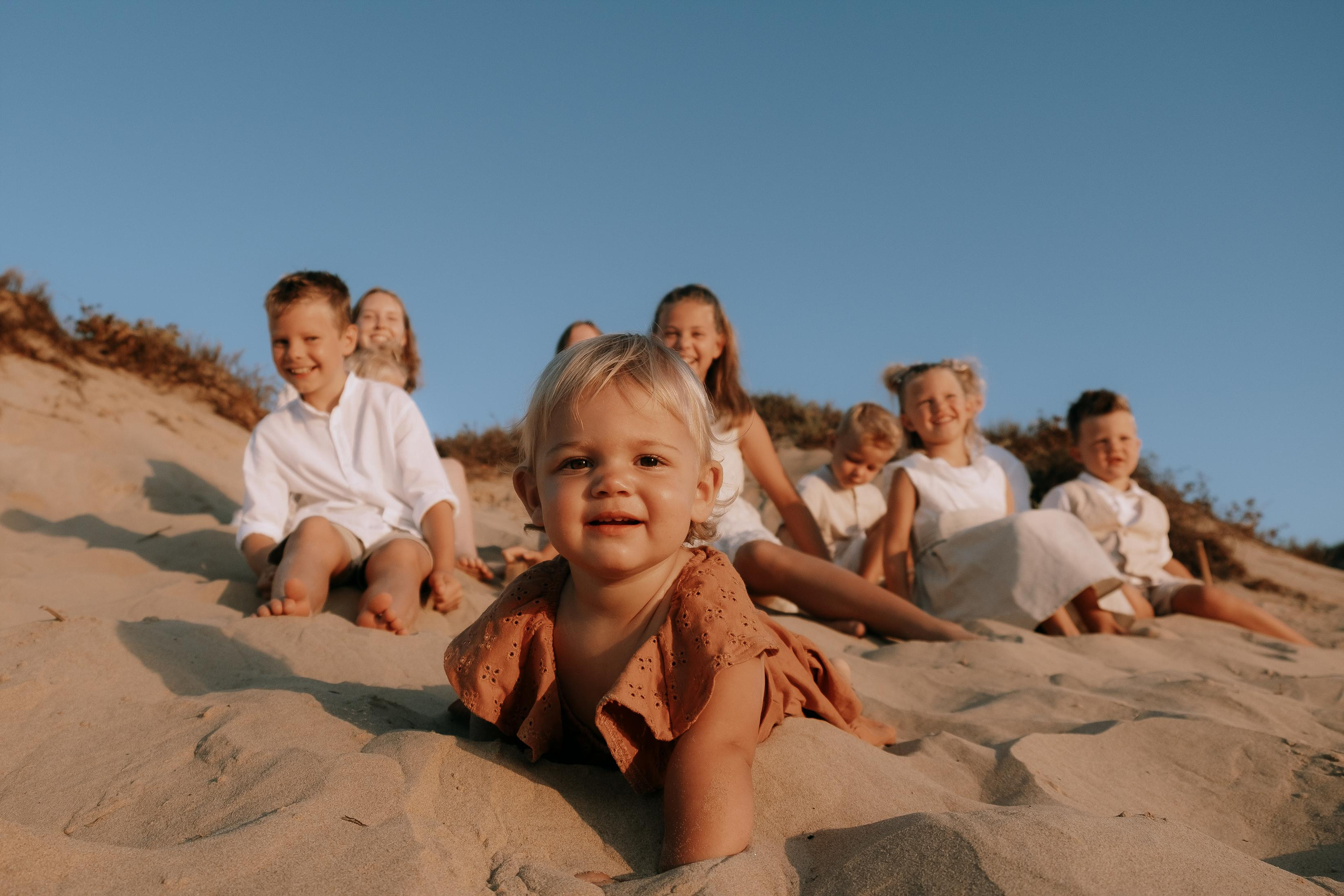 Big Family Photoshoot on the Beach in Spain — Family Photographer in Torrevieja, Alicante