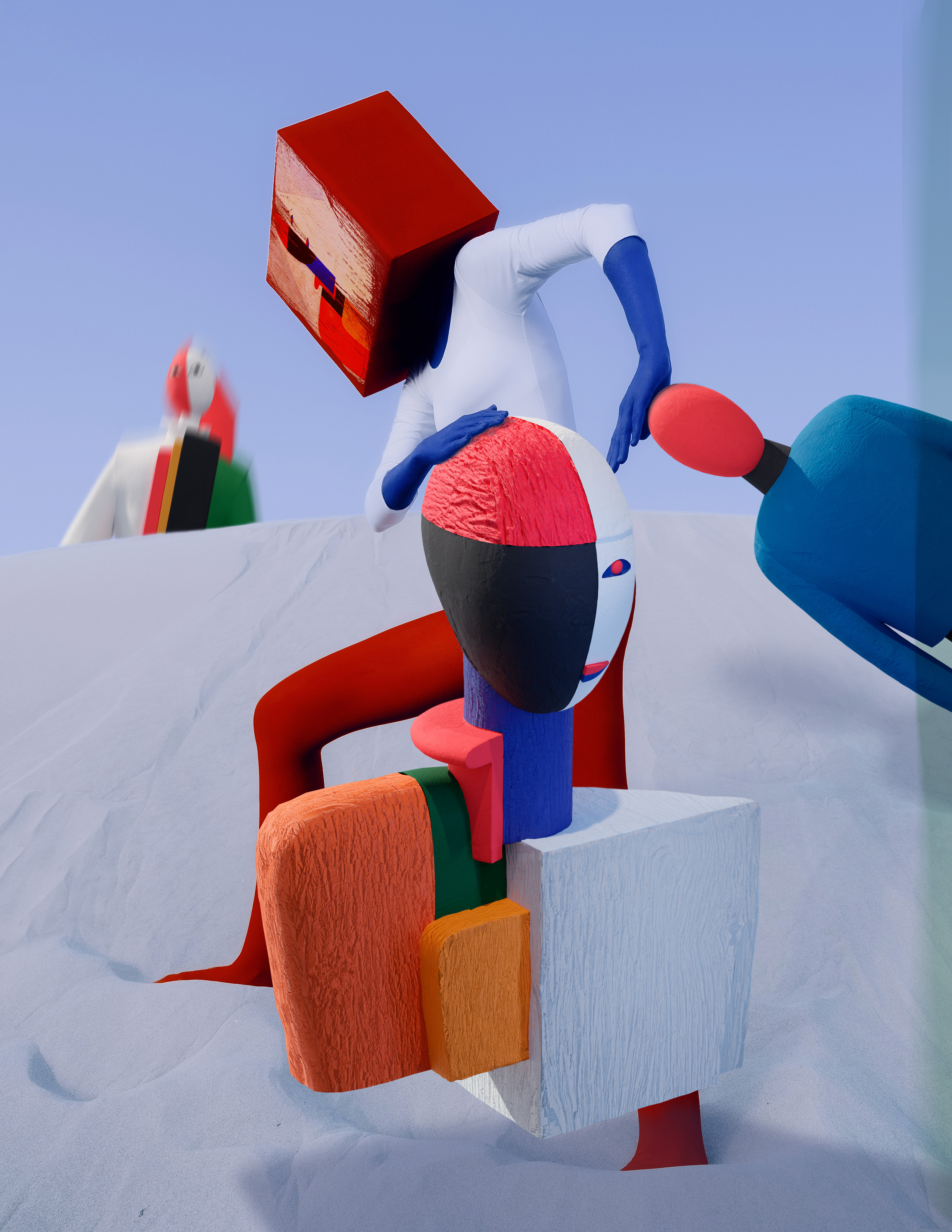 Экспериментальная 3D-фотосессия с элементами авангарда в стиле Супрематизм — Фотограф Андрей Луковников
