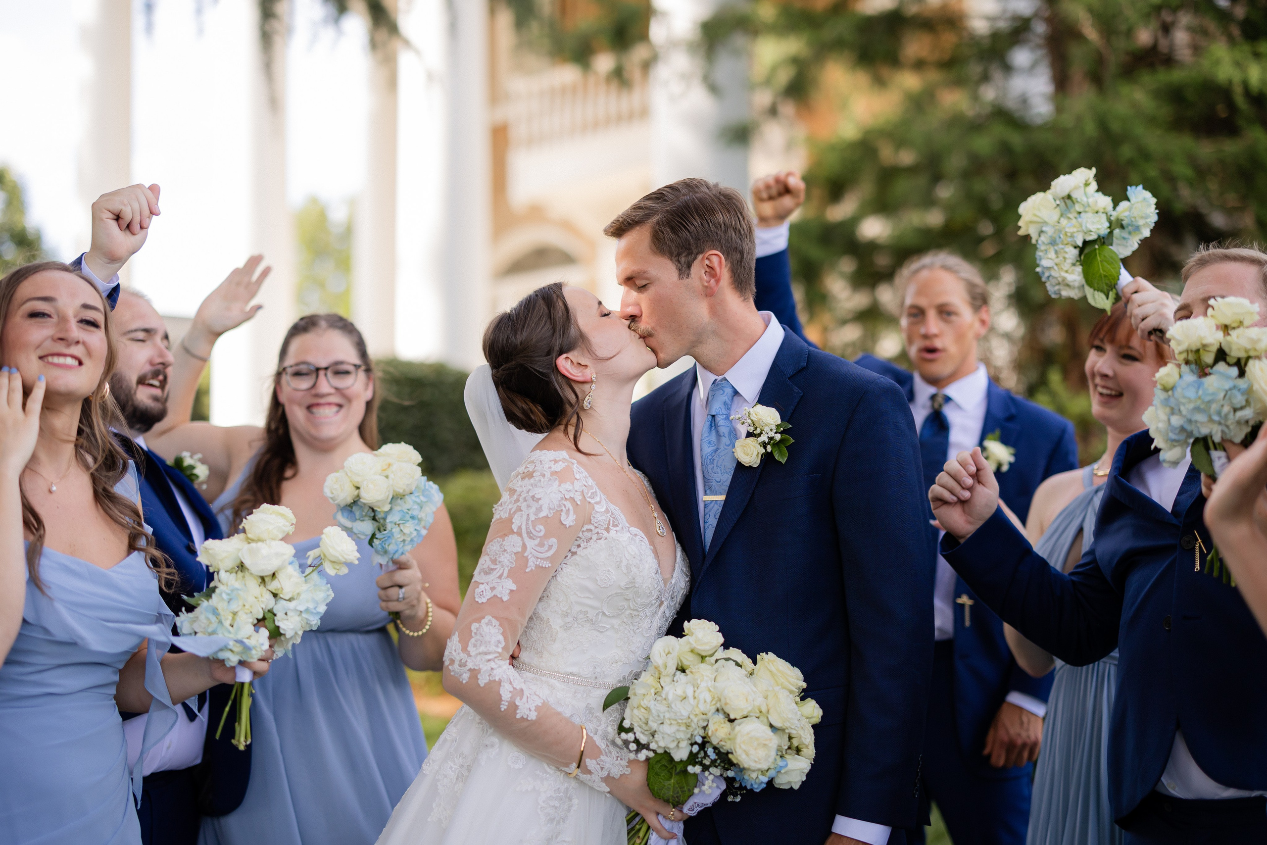 Lester & Annalise’s Romantic Summer Wedding at Gassaway Mansion in Greenville, SC. Wedding and portrait photography in Greenville SC