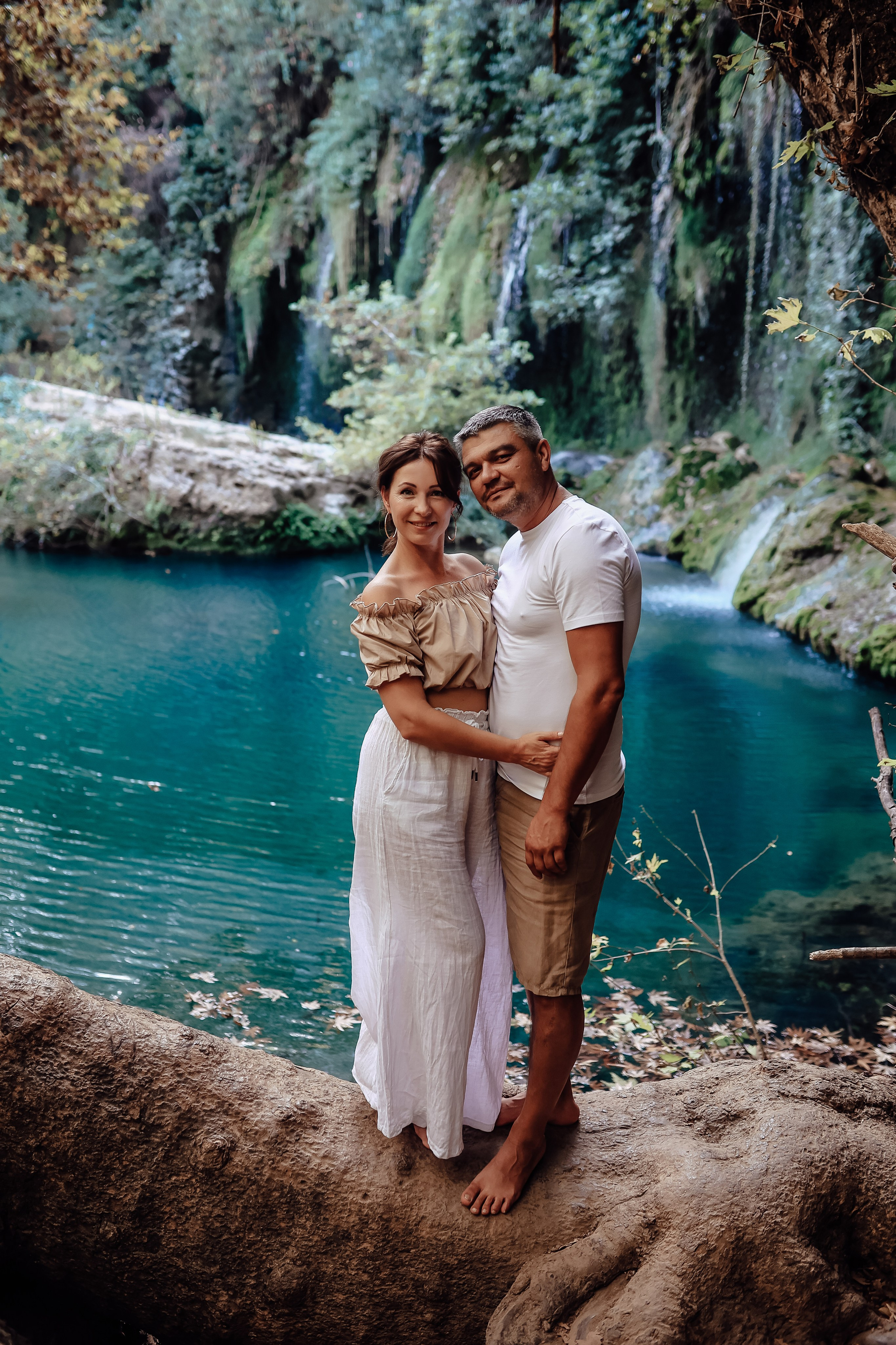 Photoshooting at Kurshunlu waterfall. Photographer in Turkey, Antalya, Kemer, Belek, Side, Kas, Fethiye