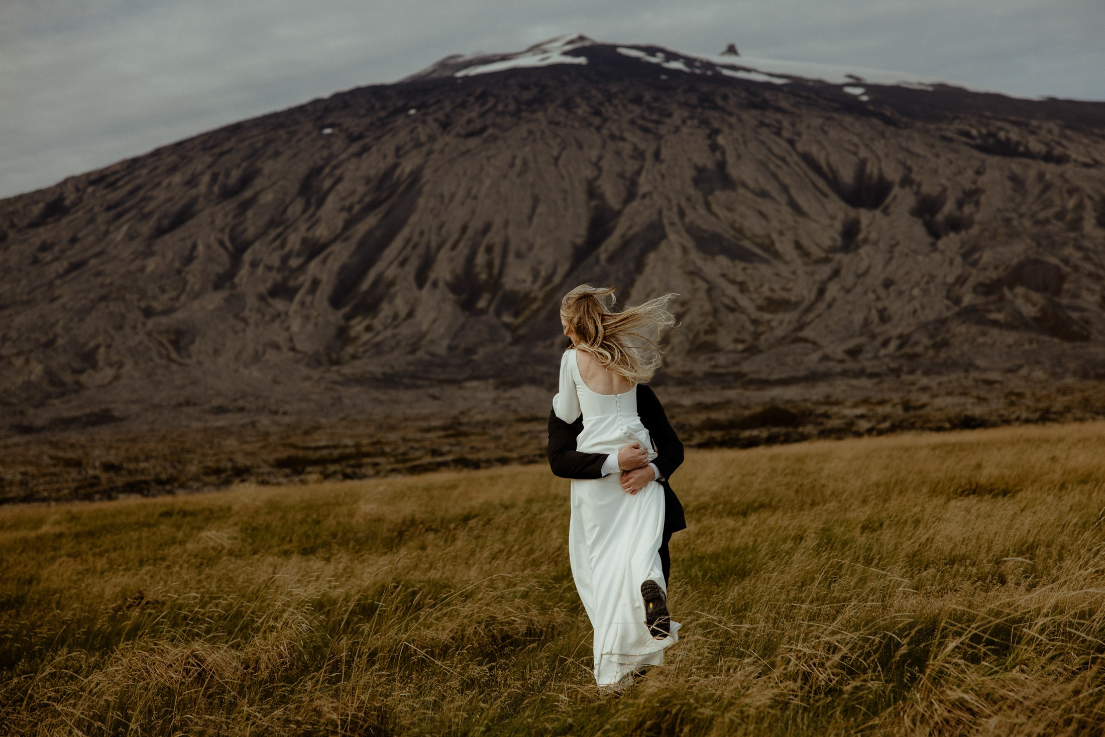 Iceland elopement at Budir Black Church | Snæfellsnes wedding by Iceland elopement photographer & videographer. Iceland elopement photographer & videographer