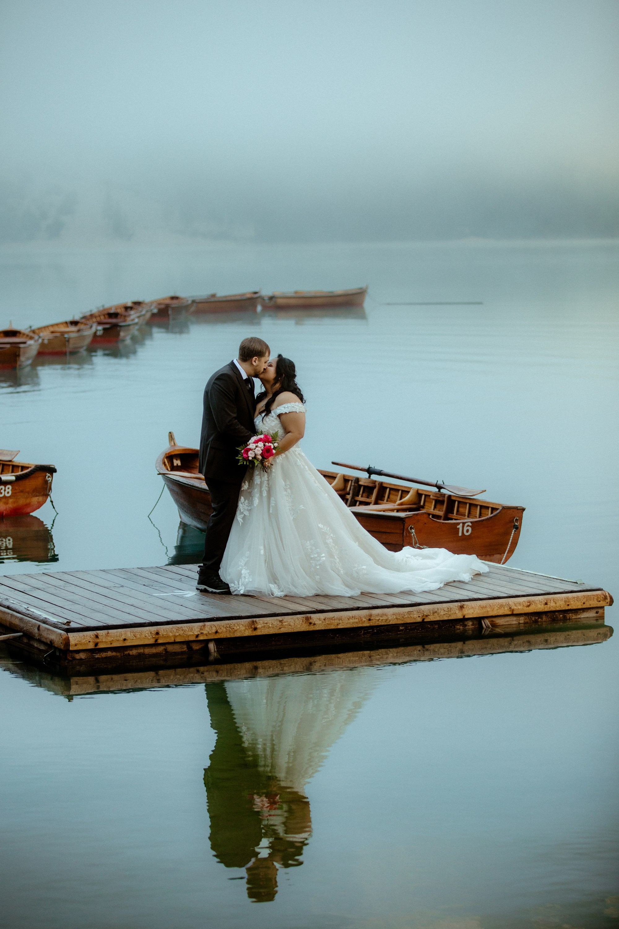 Secret Dolomites elopement at Lago di Braies & Cadini di Misurina | Best place to elope in Italy. Iceland elopement photographer & videographer