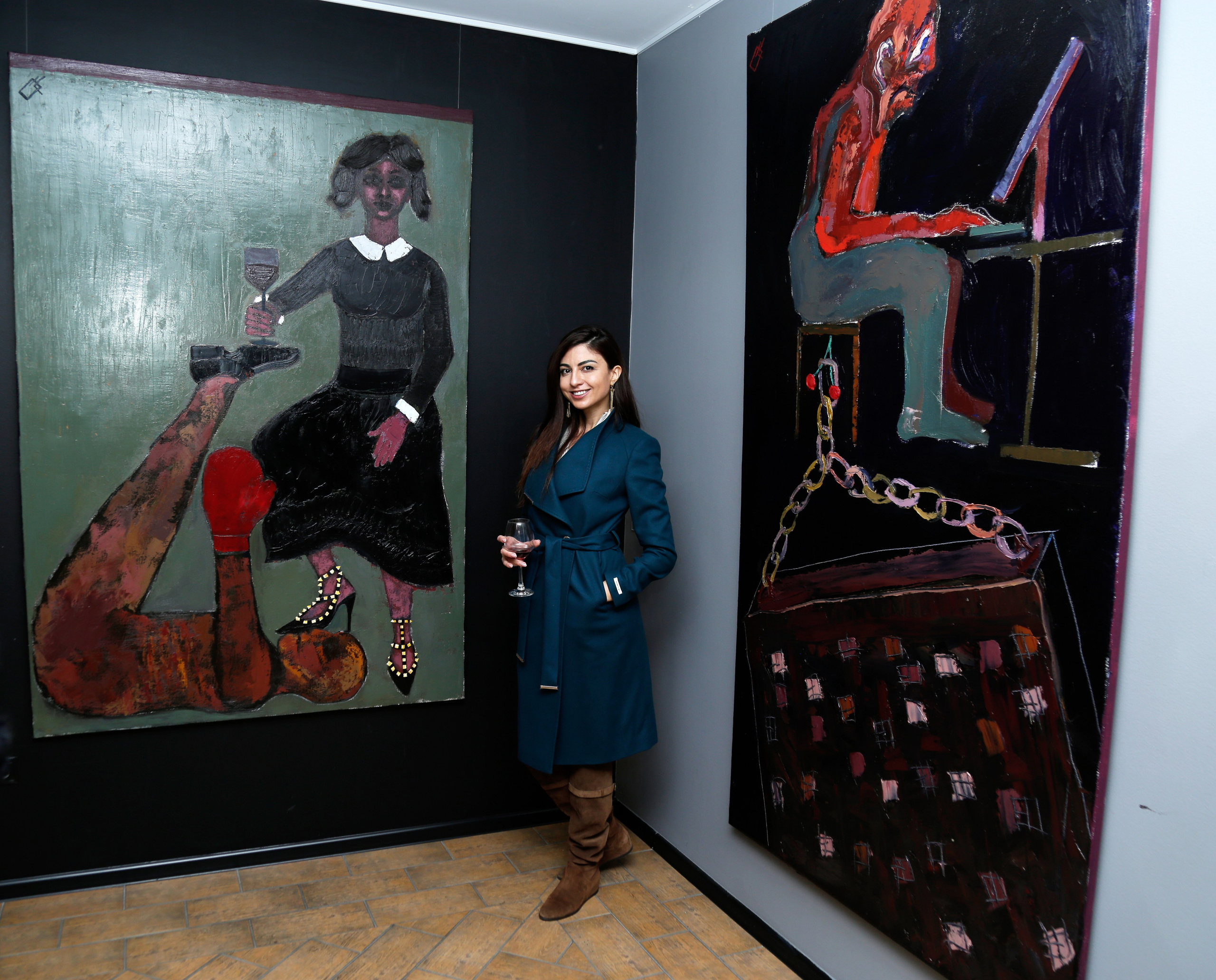 Photo report of “Interpretation” solo exhibition of Kamran Mammadov. KAMRAN MAMMADOV ART