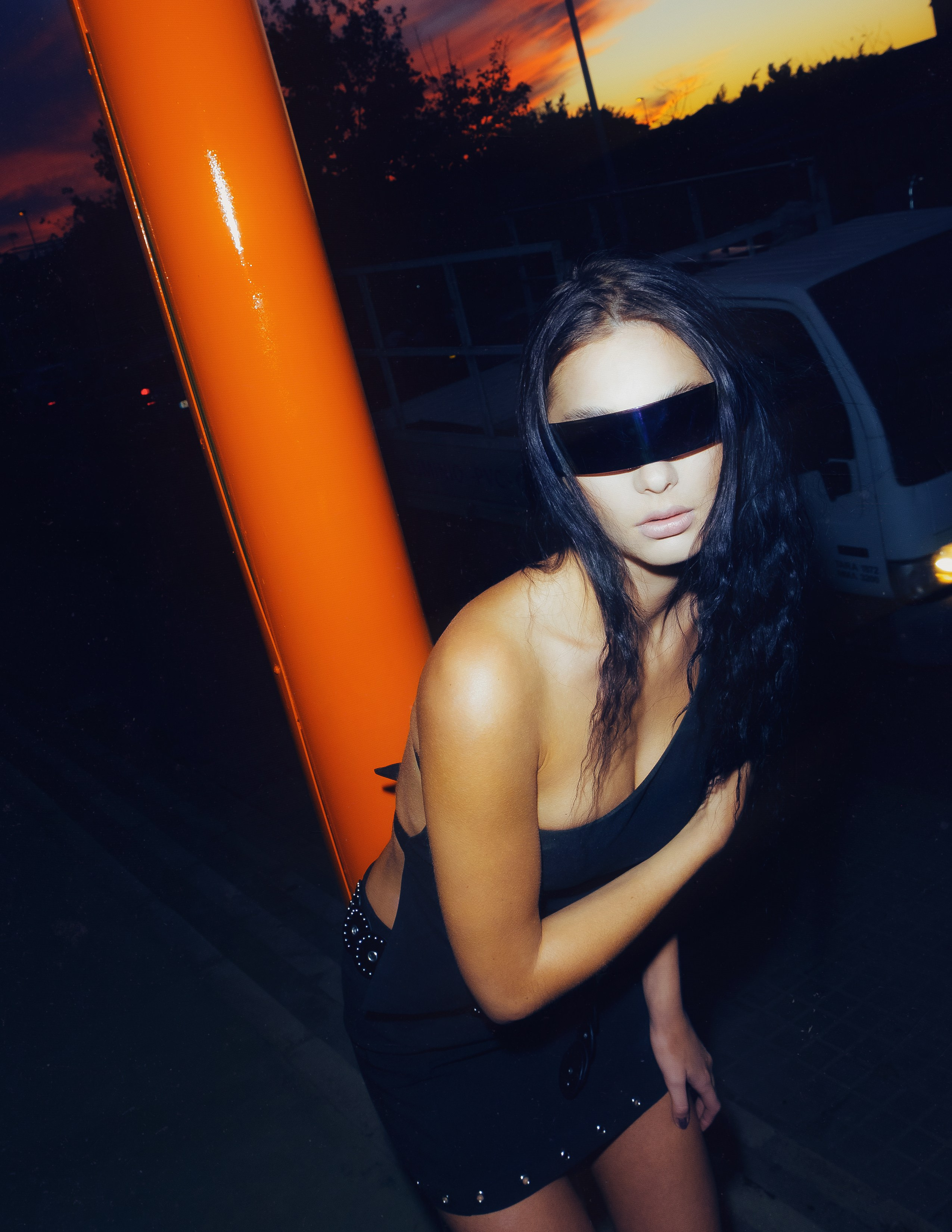 Industrial style fashion photo shoot with professional model in Torrevieja — Photographer Andrey Lukovnikov