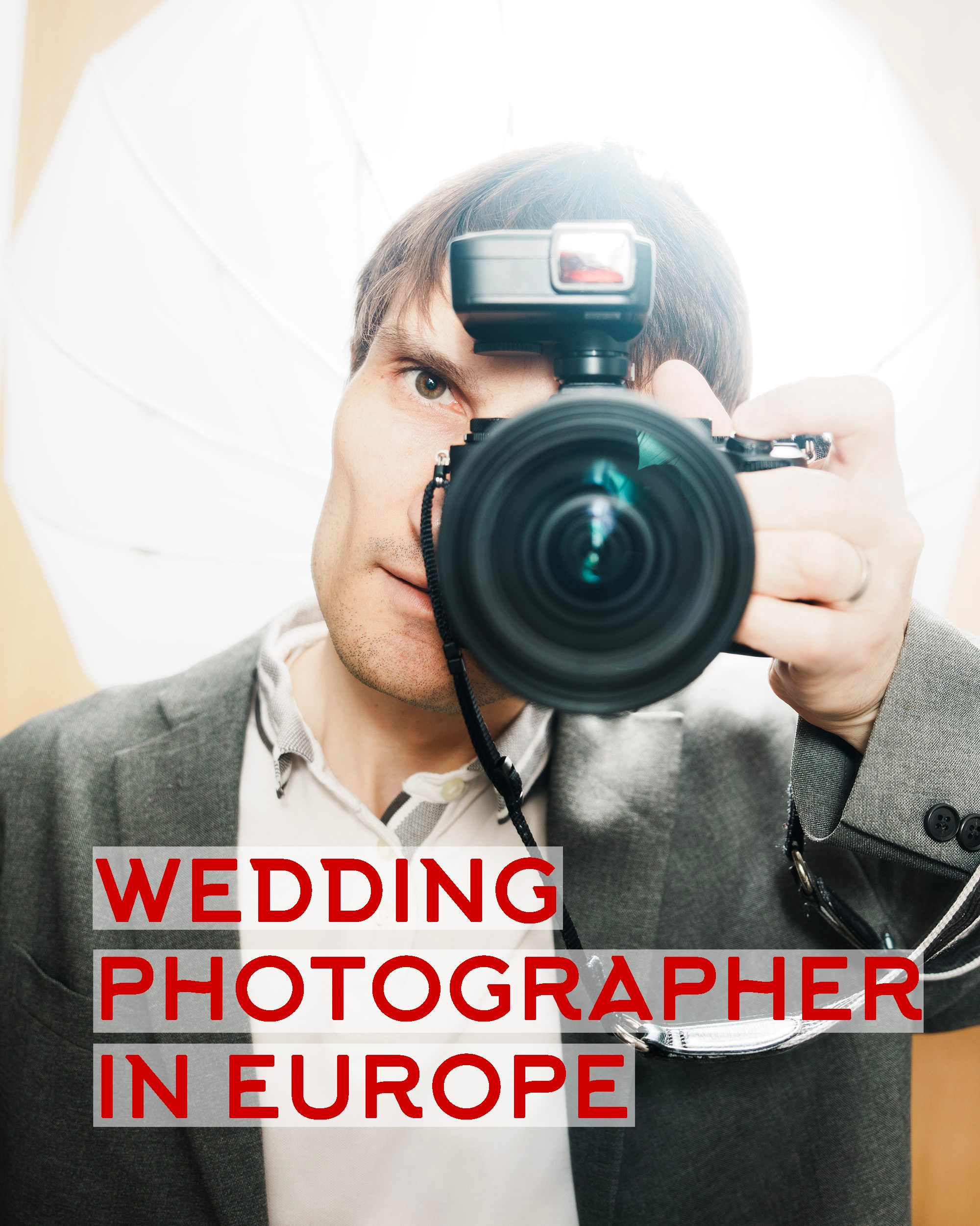 Start of wedding photography