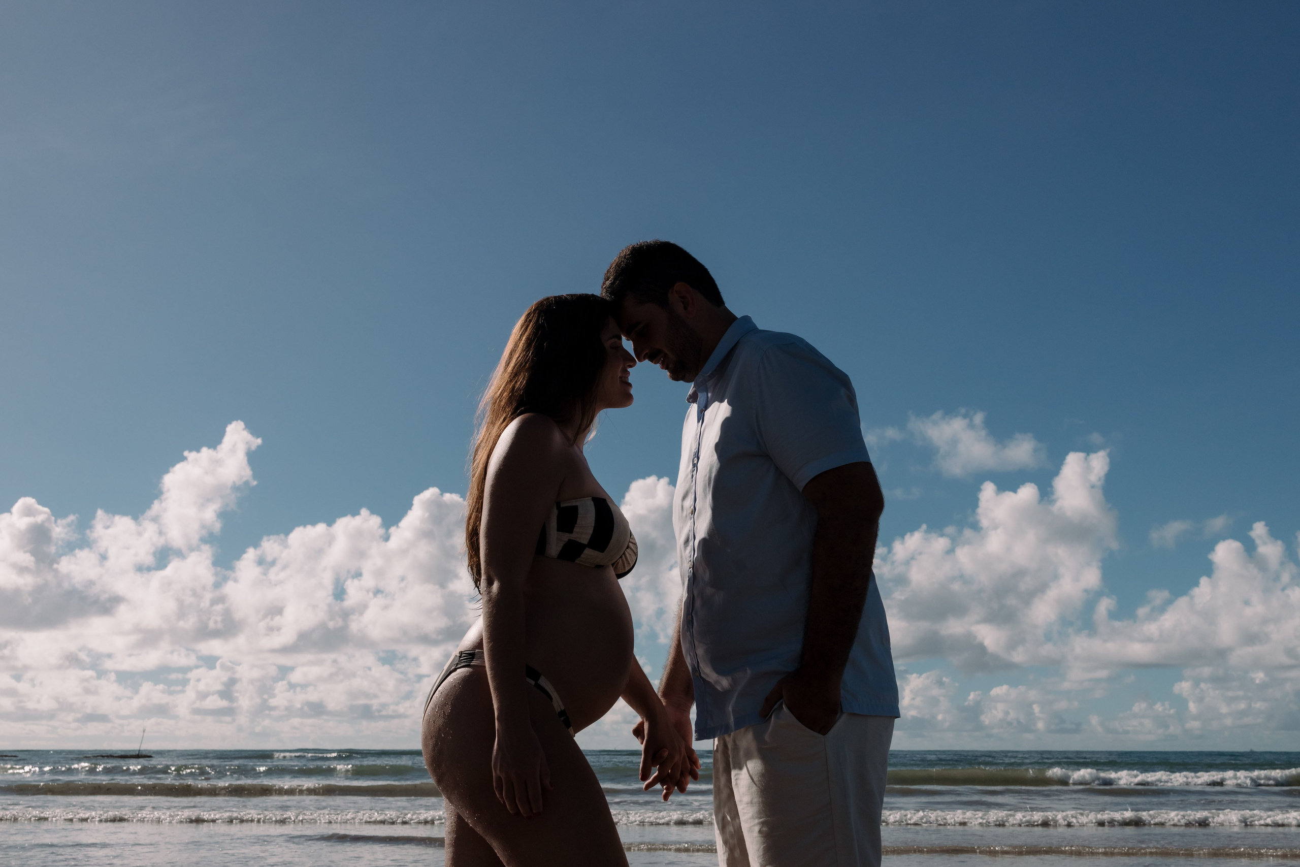 Ensaio gestante na praia