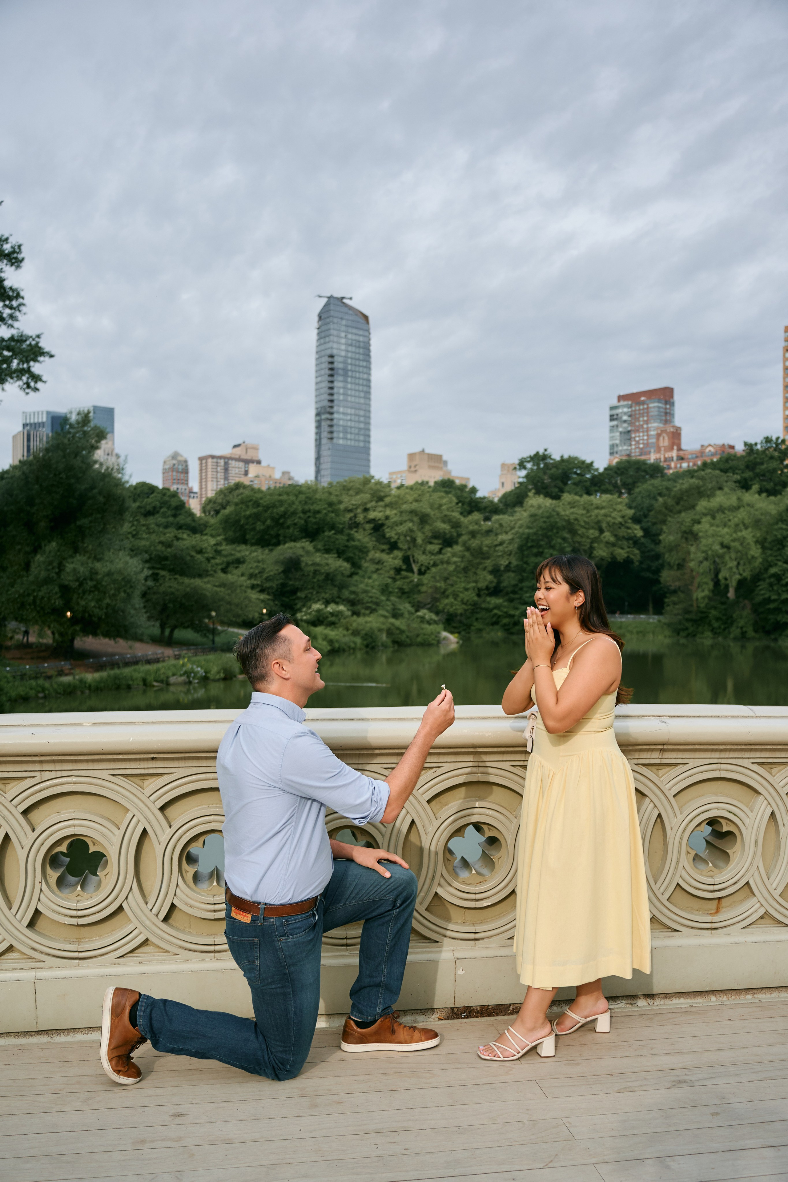 Surprise Proposal in New York. Professional Wedding and event photographer USA New York