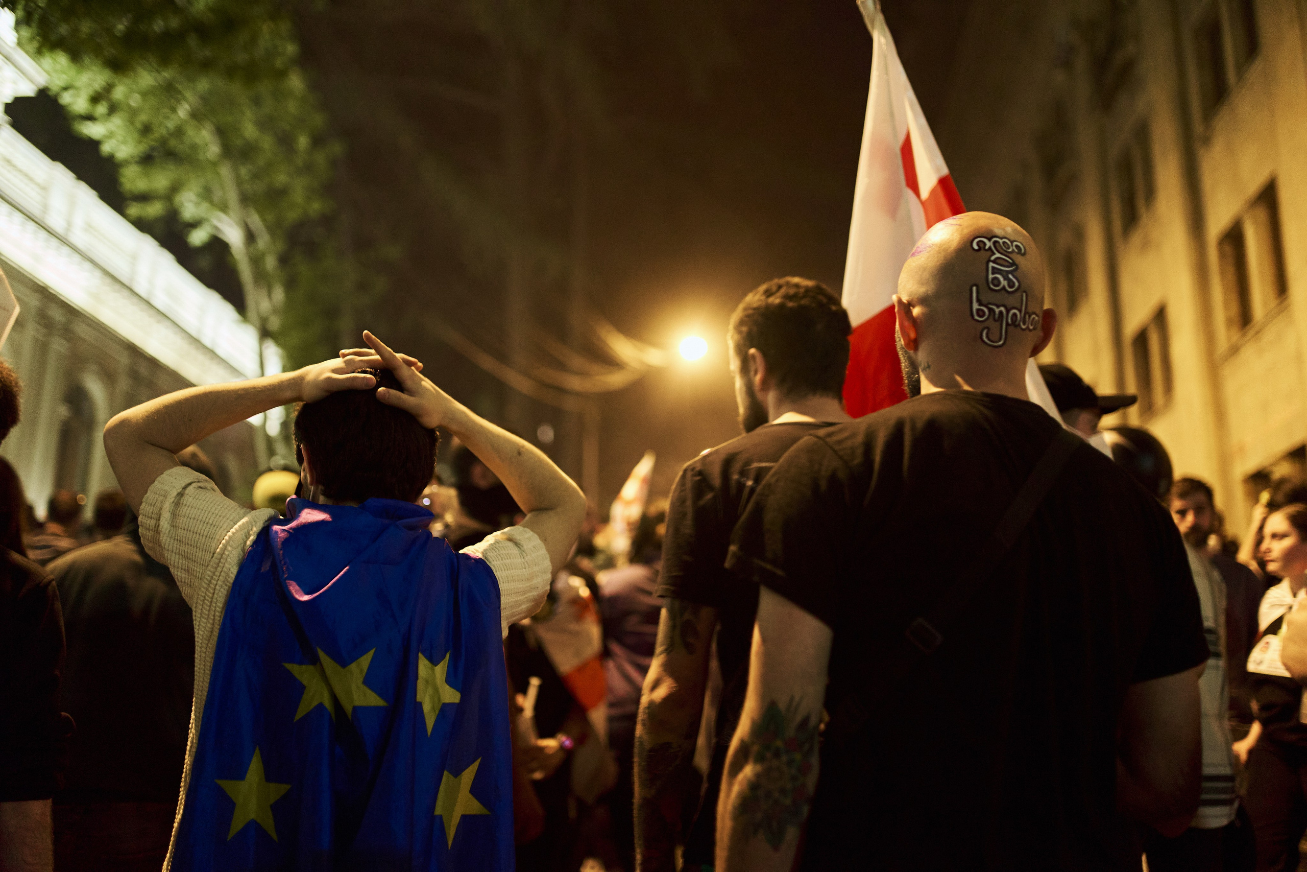 Georgia against «foreign law»/ არა რუსულ კანონს. Visual artist