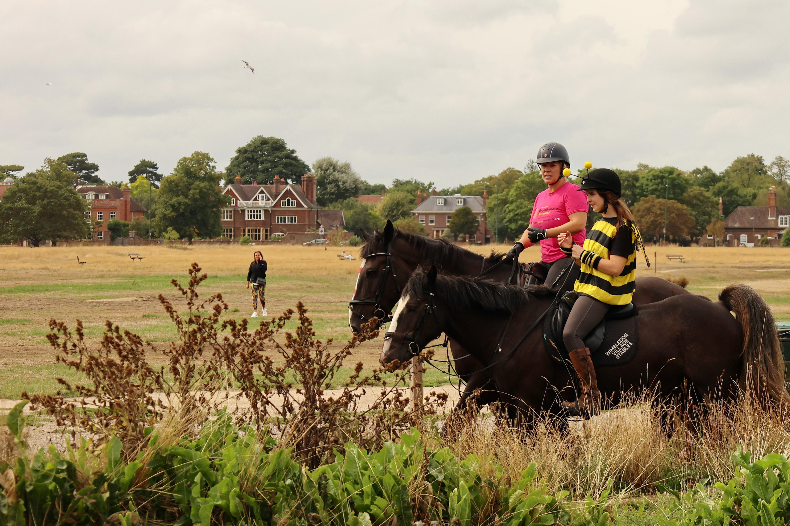 Charity ride Wimbledon Stables. Couples and portraits photographer Wimbledon London