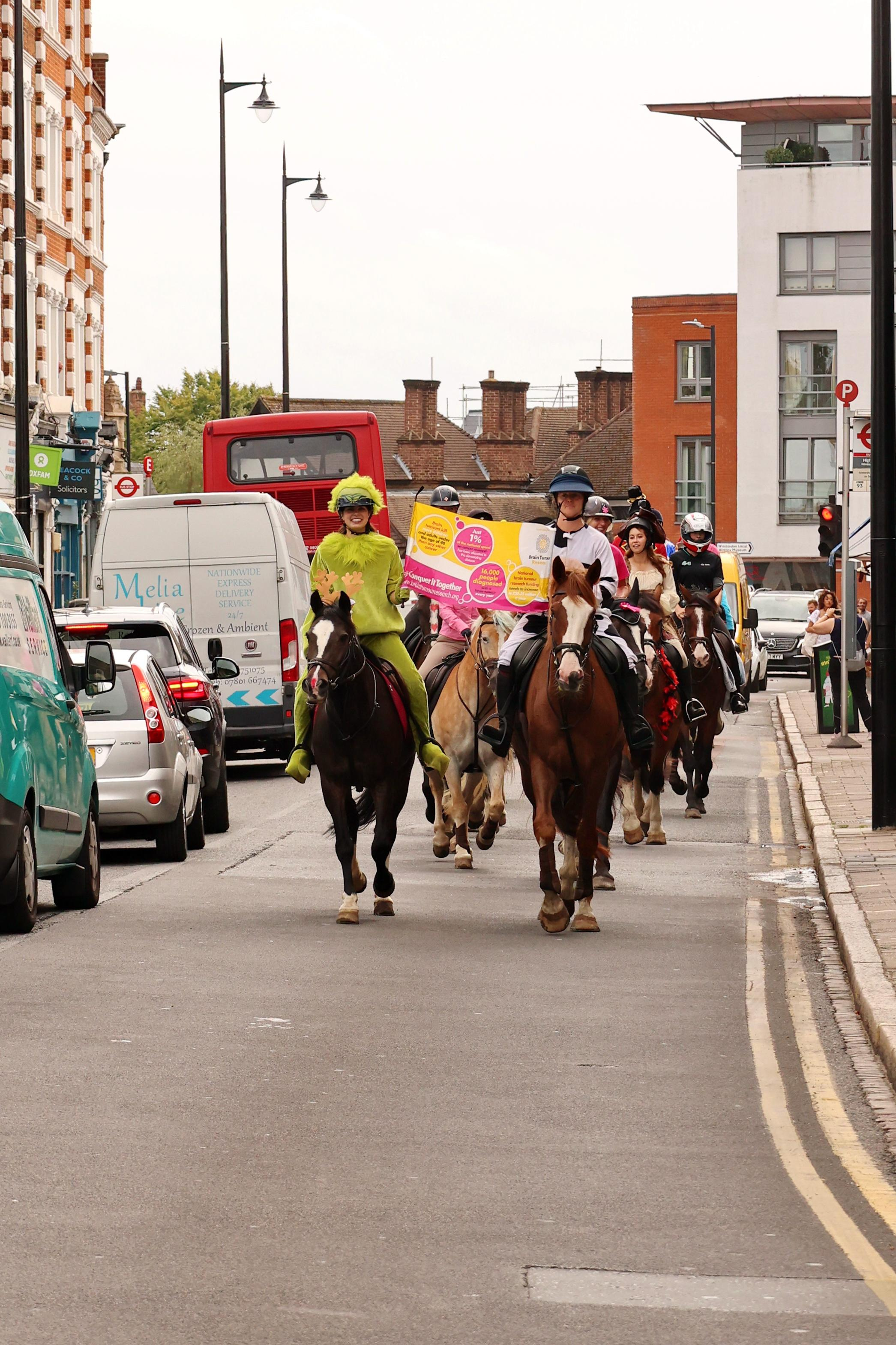 Charity ride Wimbledon Stables. Couples and portraits photographer Wimbledon London