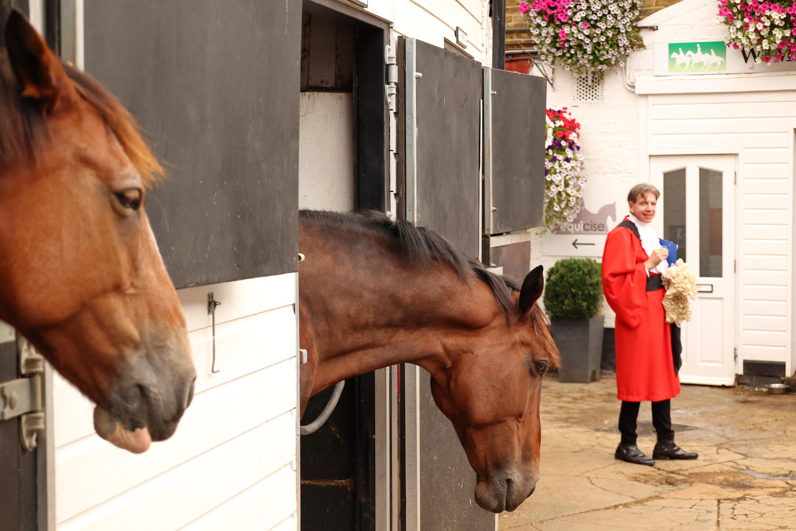 Charity ride Wimbledon Stables. Couples and portraits photographer Wimbledon London