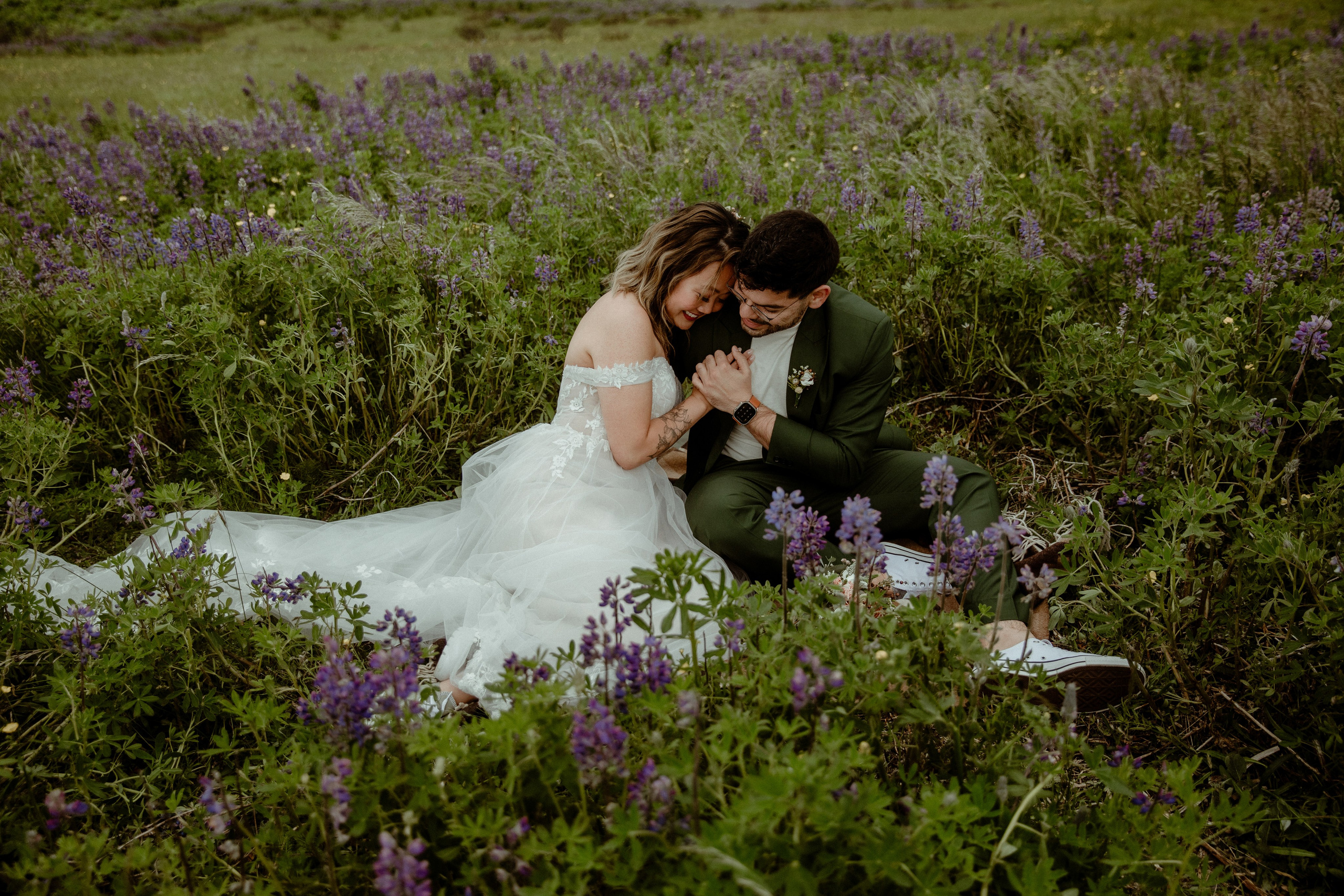 Elopement at Kvernufoss Waterfall. Iceland elopement photographer & videographer