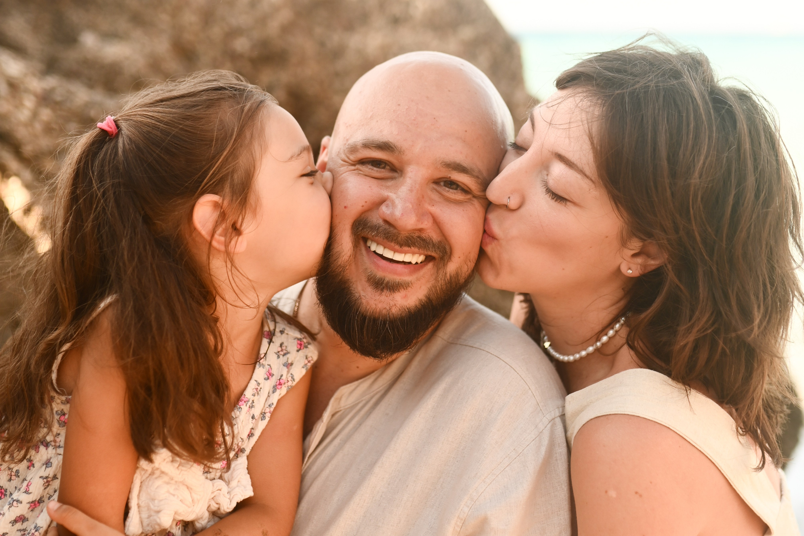 Sunset family photoshoot on the beach Rhodes. Photographer in Rhodes Island