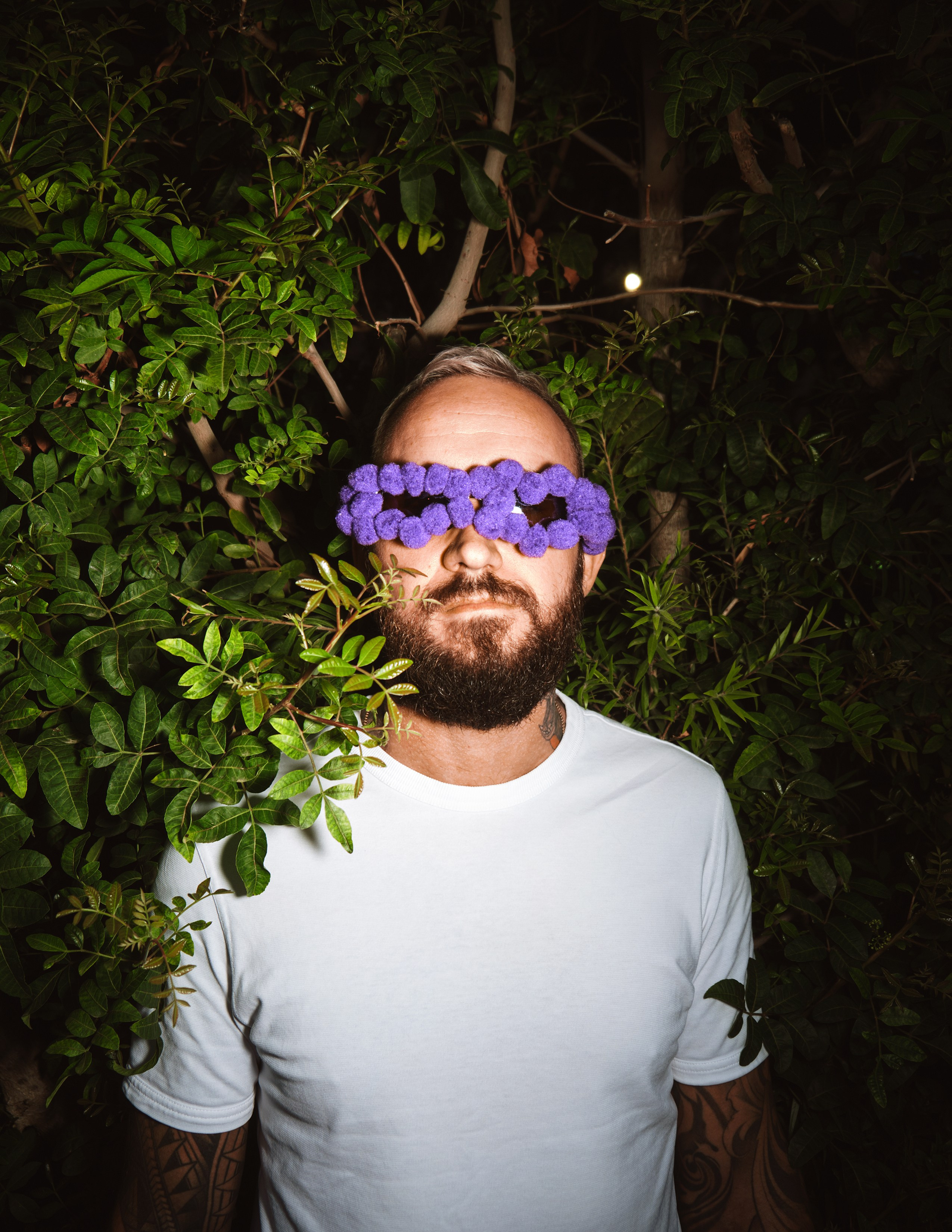 Street photography with flash light in the industrial area of Torrevieja, Alicante