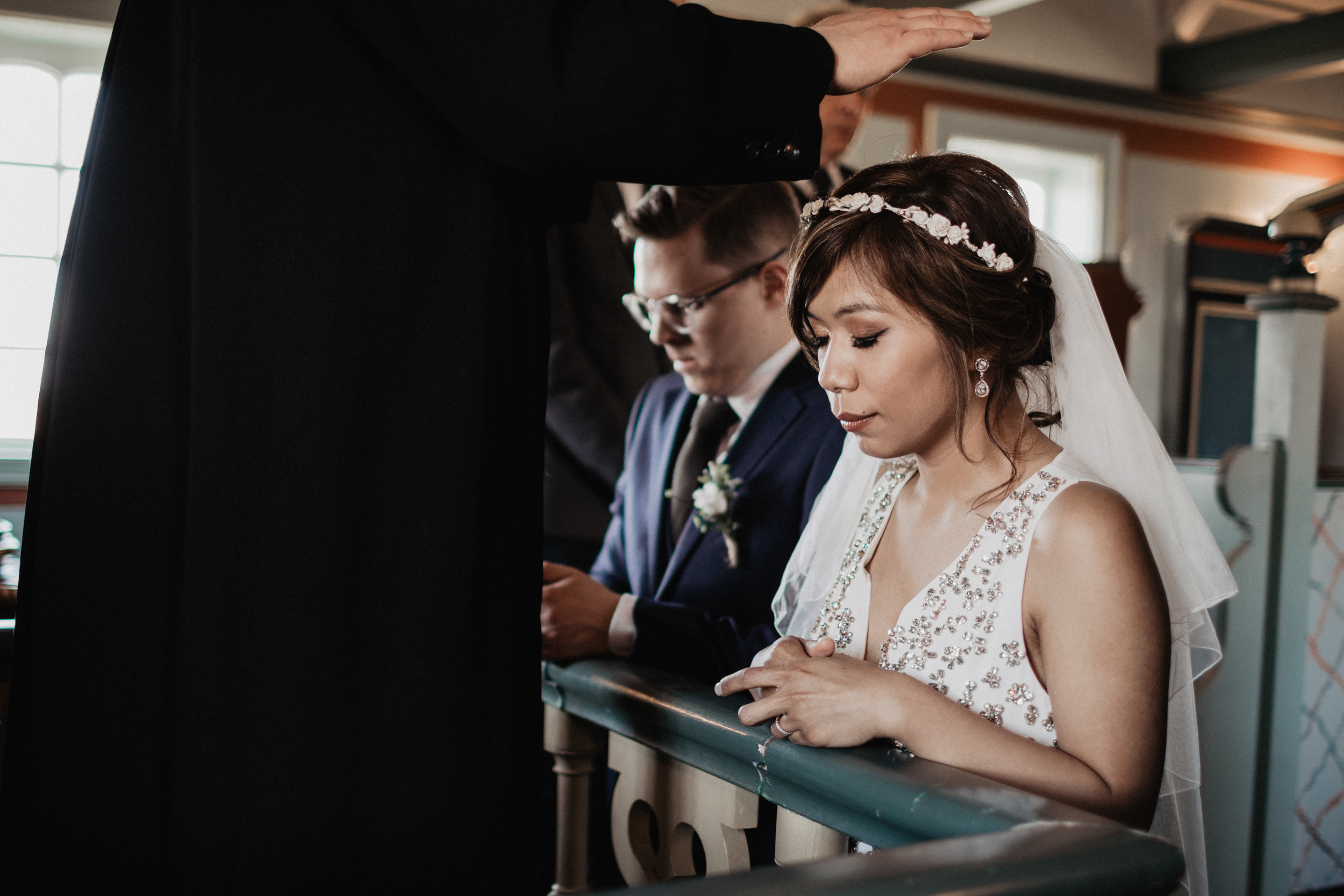 Wedding in Budir black church in Iceland. Iceland elopement photographer & videographer