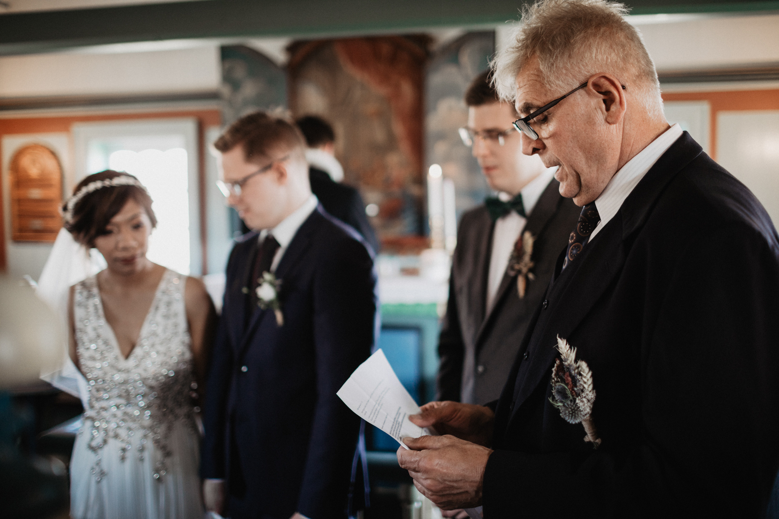 Wedding in Budir black church in Iceland. Iceland elopement photographer & videographer