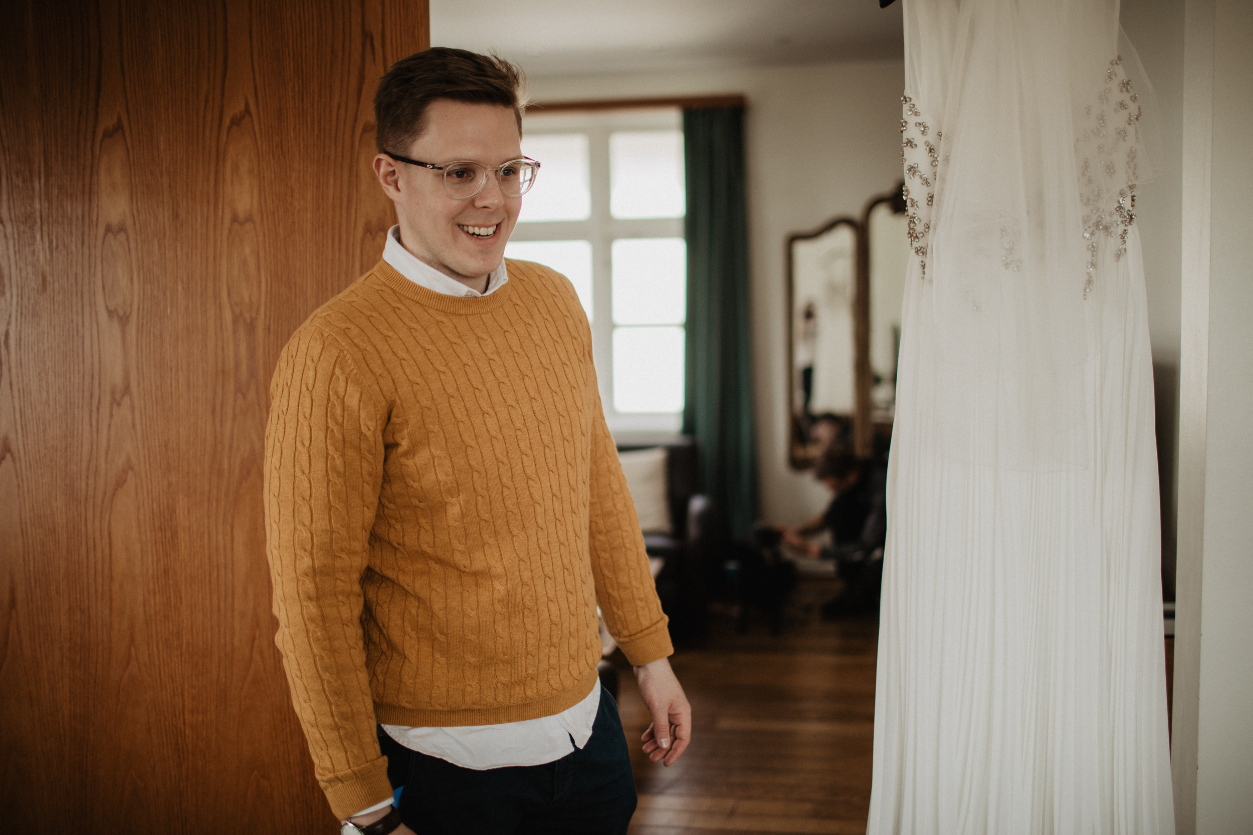 Wedding in Budir black church in Iceland. Iceland elopement photographer & videographer
