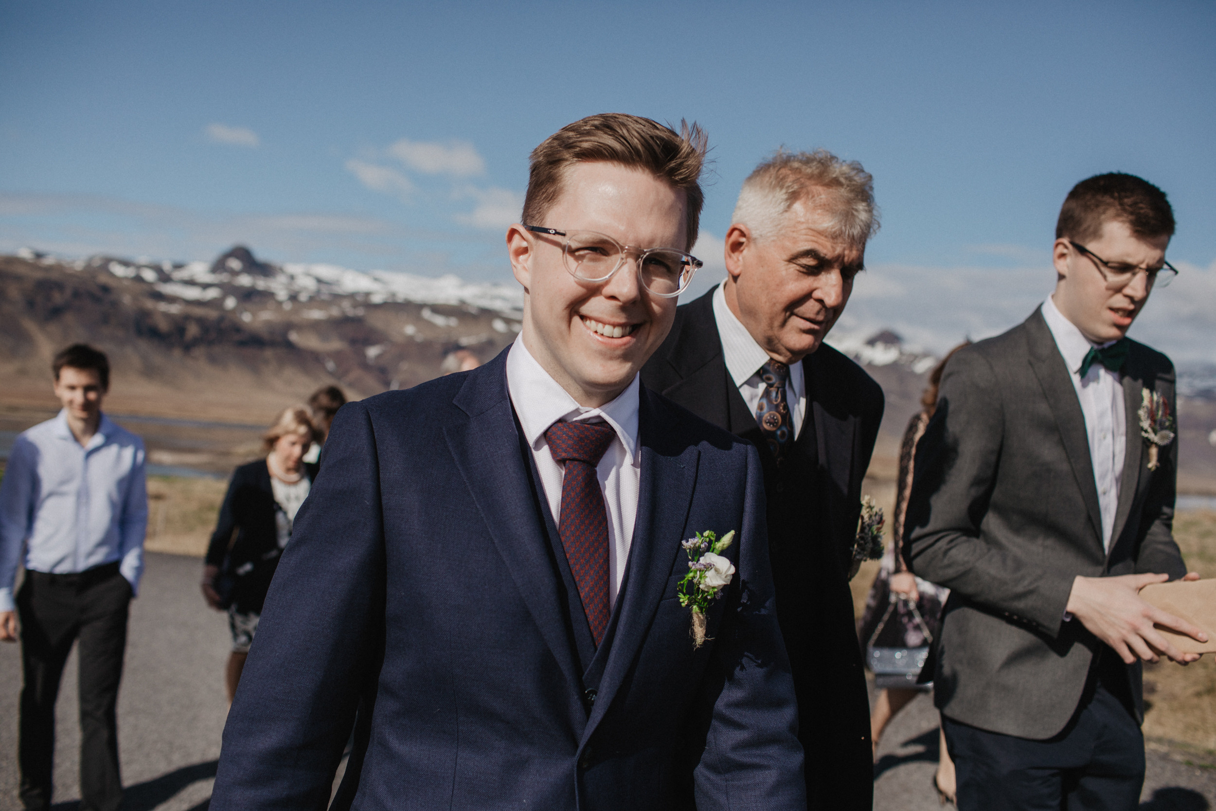 Wedding in Budir black church in Iceland. Iceland elopement photographer & videographer