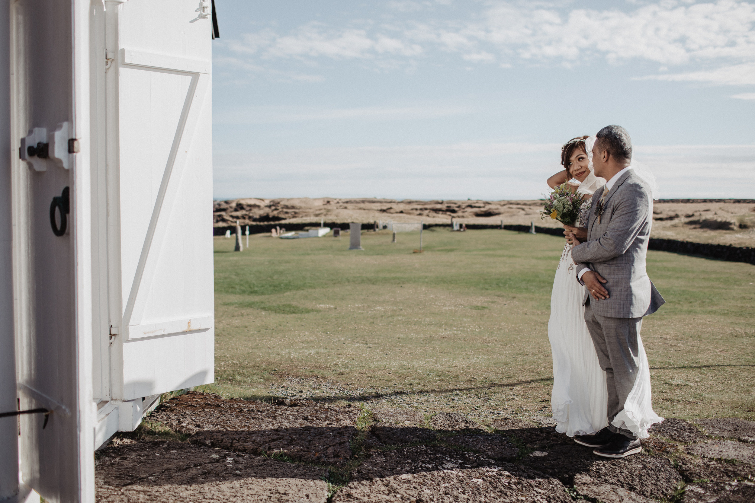 Wedding in Budir black church in Iceland. Iceland elopement photographer & videographer